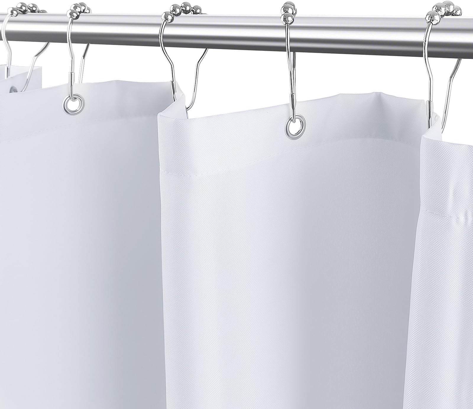 MhhYLL White Fabric Shower Curtain,Hotel Quality Shower