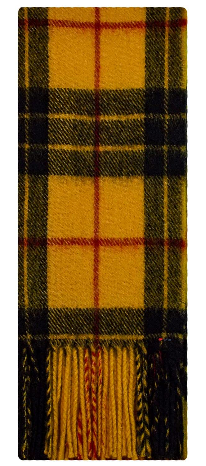 I LUV LTD MacLeod of Lewis Modern Tartan Plaid 100% Lambswool Clan Scarf Made in Scotland