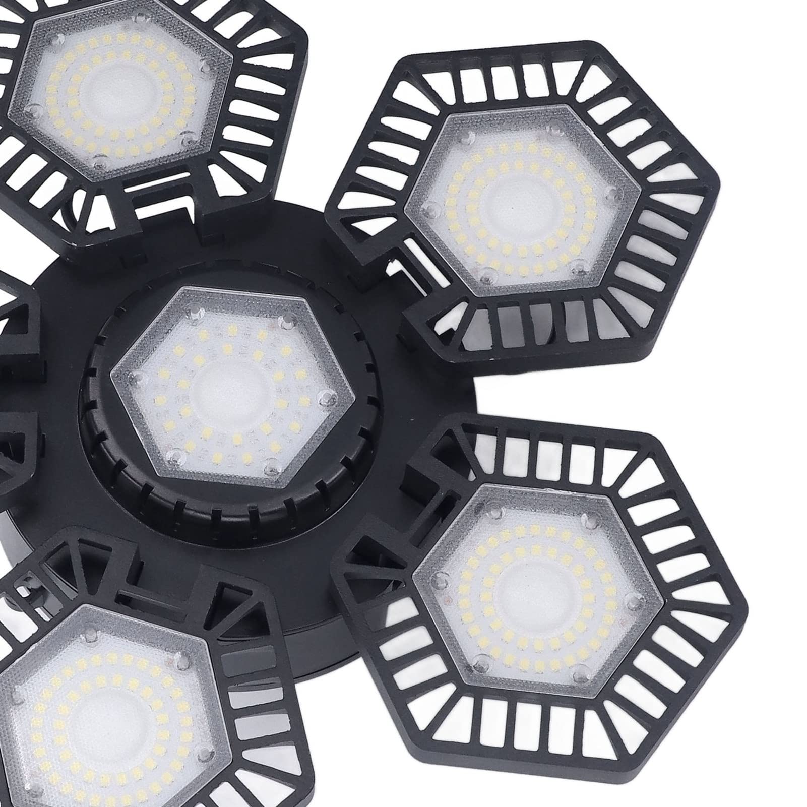 Oświetlenie Garażowe LED 120W 5 Składanych Paneli Biały Ac 85-277V