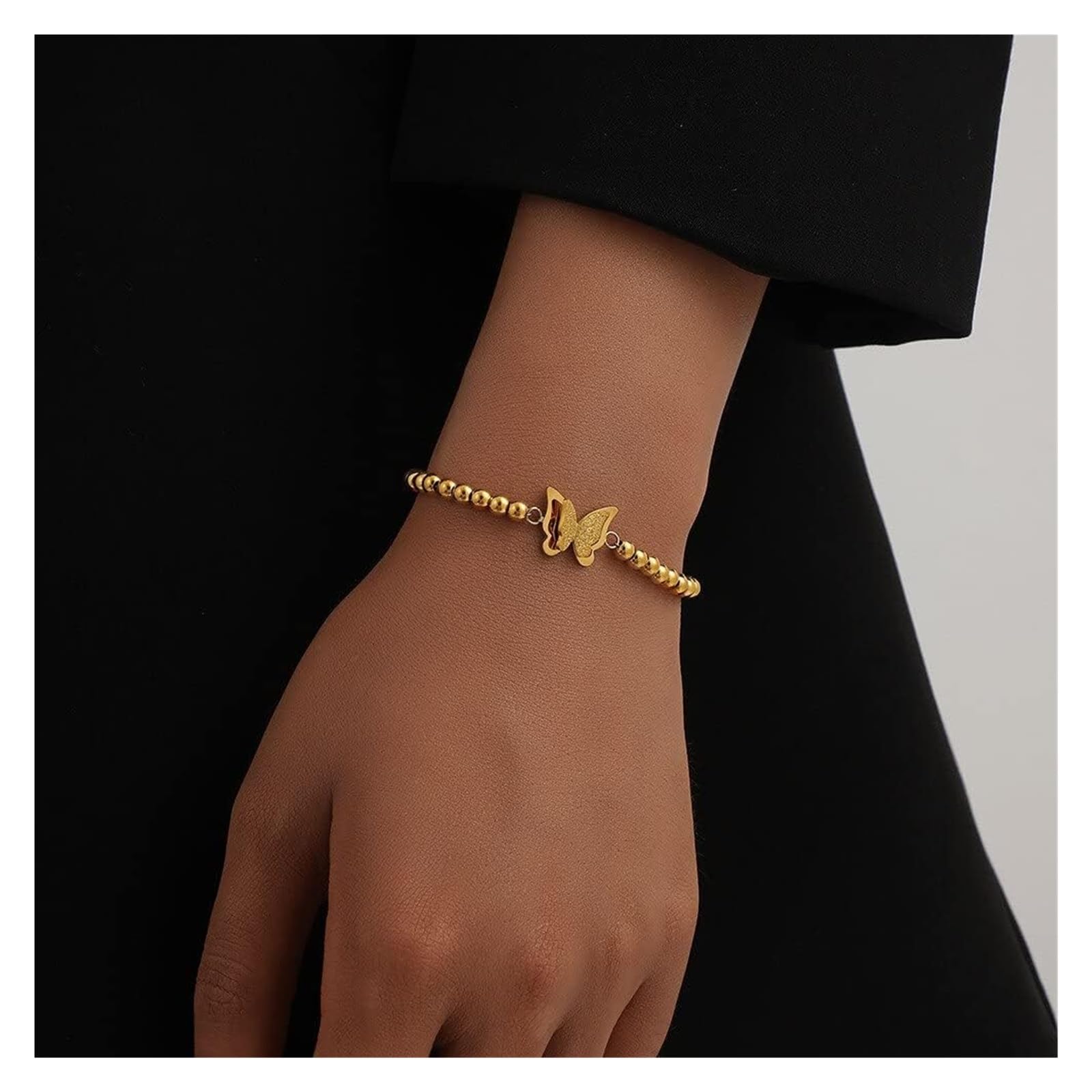 Bracciali Bracciali Gioielli da Donna Regalo da Donna Ragazze Farfalla Bracciale con Perline for Donna Tendenza Regalo for Feste romantiche Gioielli di Moda Perline