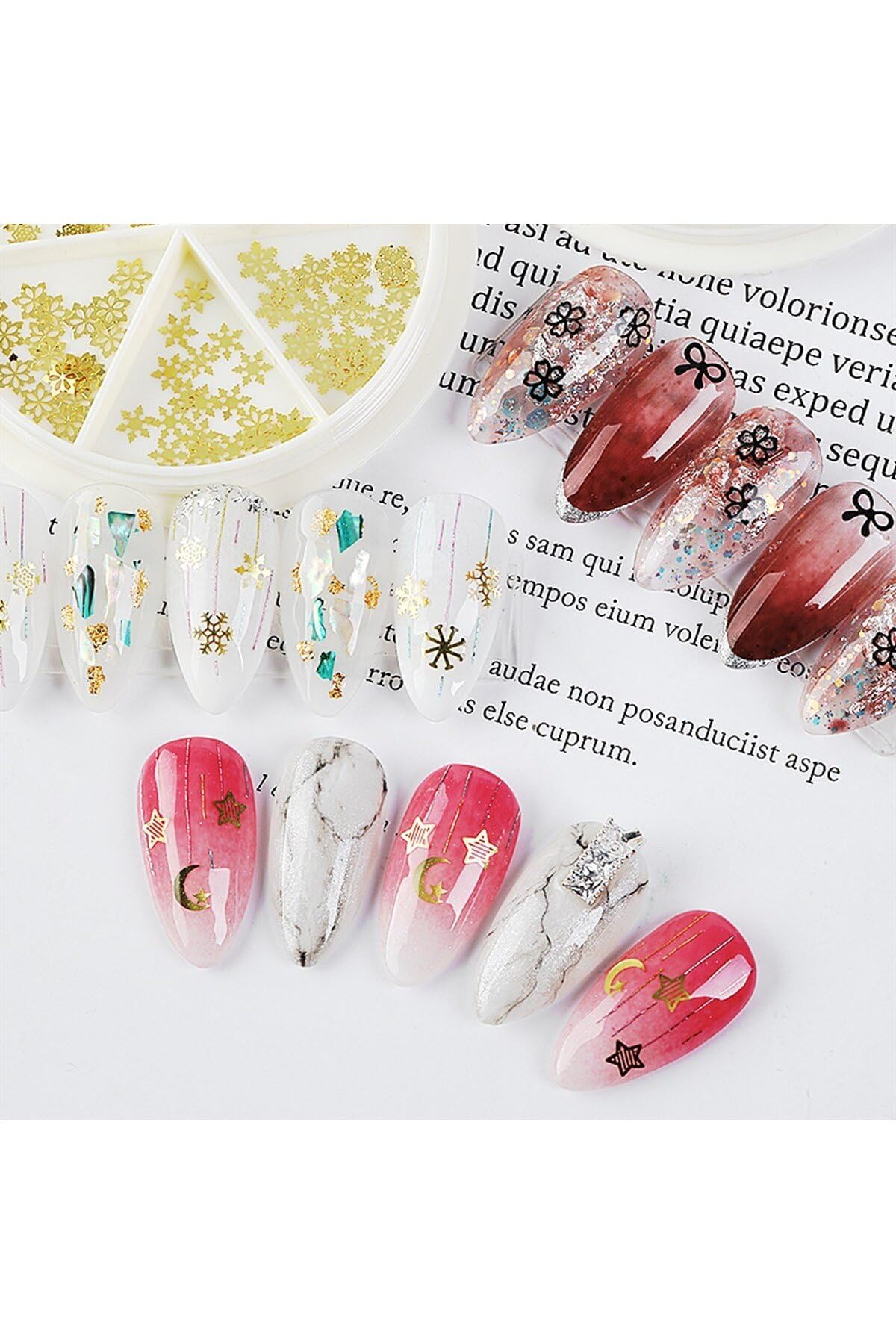 Pinpai Metal Kar Tanesi Nail Art Tırnak Süsü (F687-2) 2590