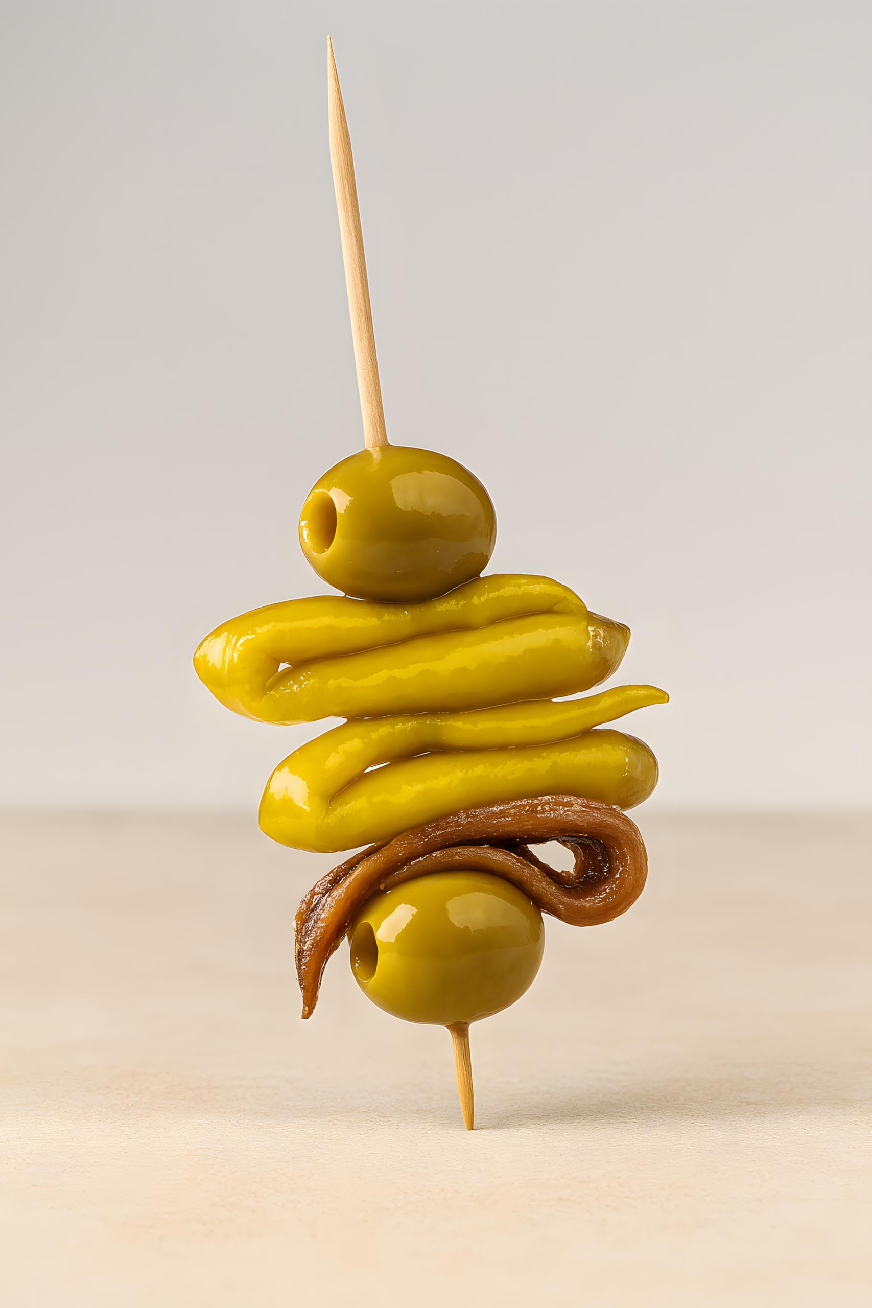 Zubelzu Gildas con Anchoa, Aperitivo Vasco en Vinagre, Cubo 788 g Escurrido (2036 g), Guindilla, Aceituna y Pepinillo – Formato Profesional para Hostelería (cubo de 788gr 40 PIEZAS)