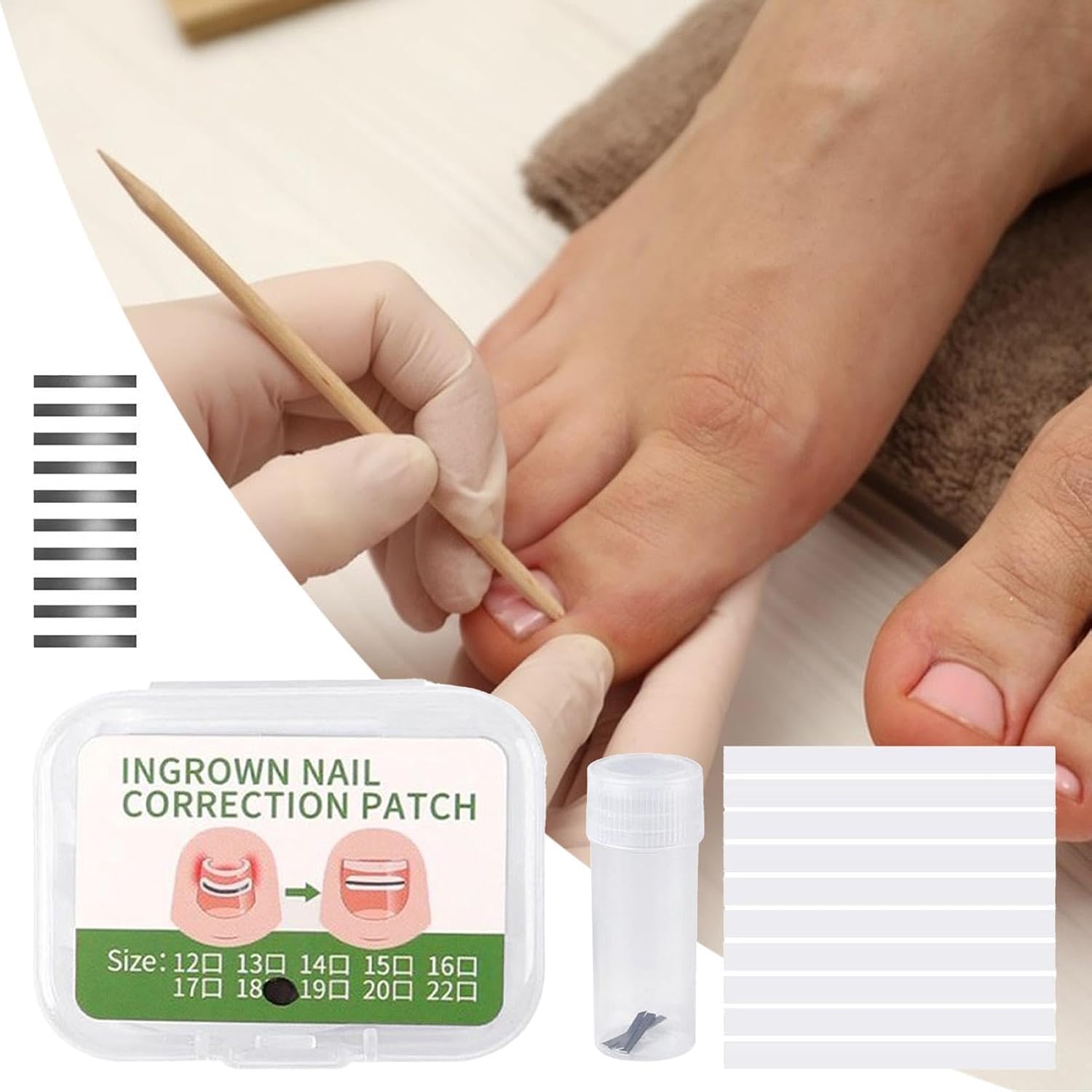Nail Correction Patch | 10 Piece Nail Correction Patches Ingrown - Strips Tool Corrector Repair Care Stickers for Night Women Men Adult Home