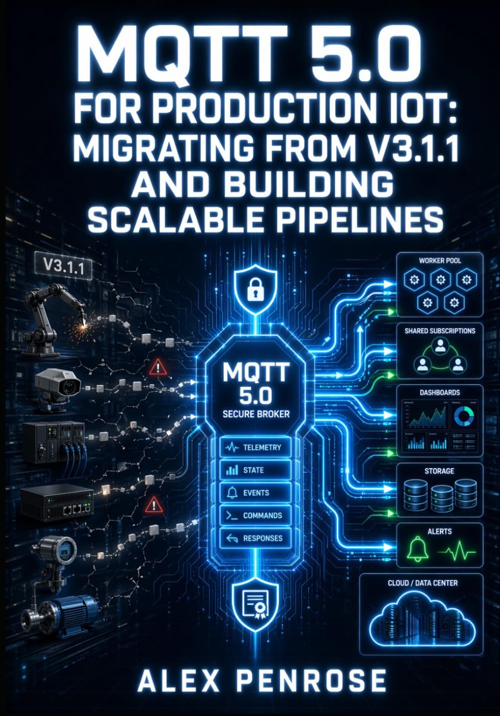 MQTT 5.0 FOR PRODUCTION IOT: MIGRATING FROM V3.1.1 AND BUILDING SCALABLE PIPELINES: Configure Mosquitto and EMQX Brokers, Implement TLS Security, and Deploy Shared Subscriptions for Industrial IoT