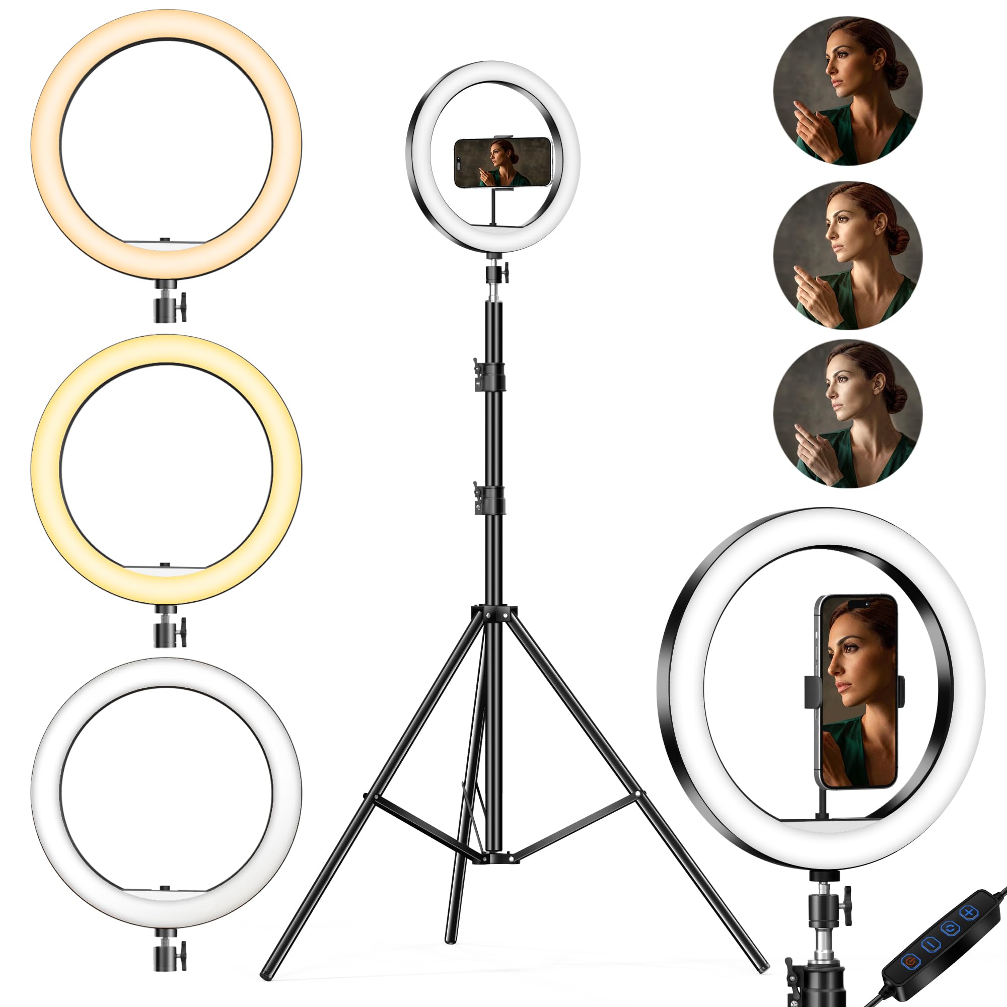 Sounce 14 Inch 15W LED Ring Light, Dimmable, 2 Color Modes — Amazon image 22