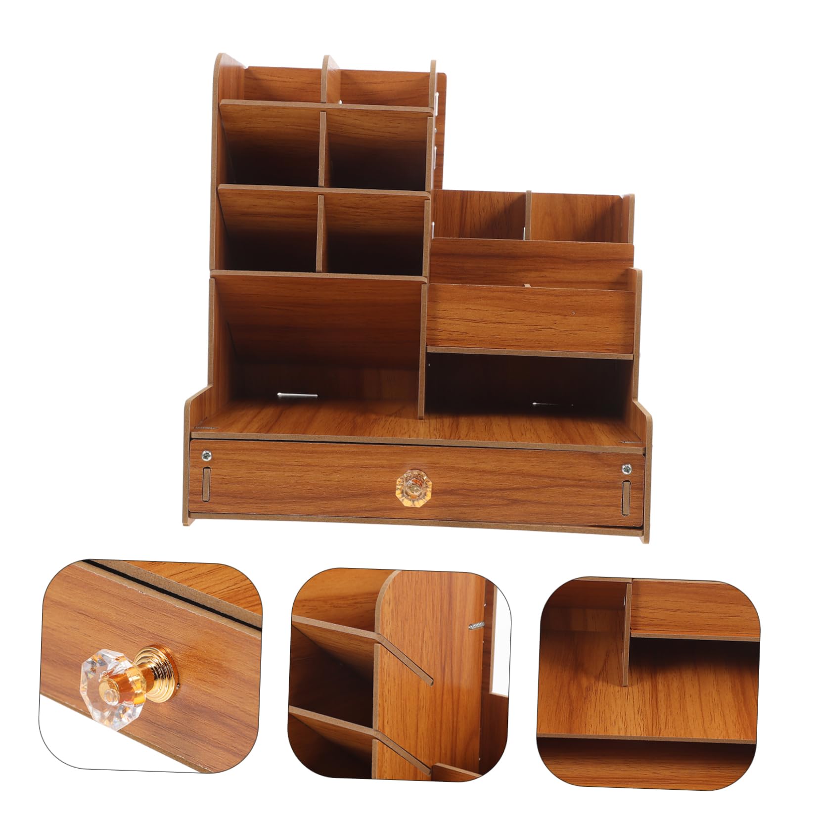 Organizer Scrivania Multifunzionale Con Scomparti Portapenne Pratico Per Casa e Ufficio Per Cancelleria e Materiale Scolastico Design Compatto e Resistente