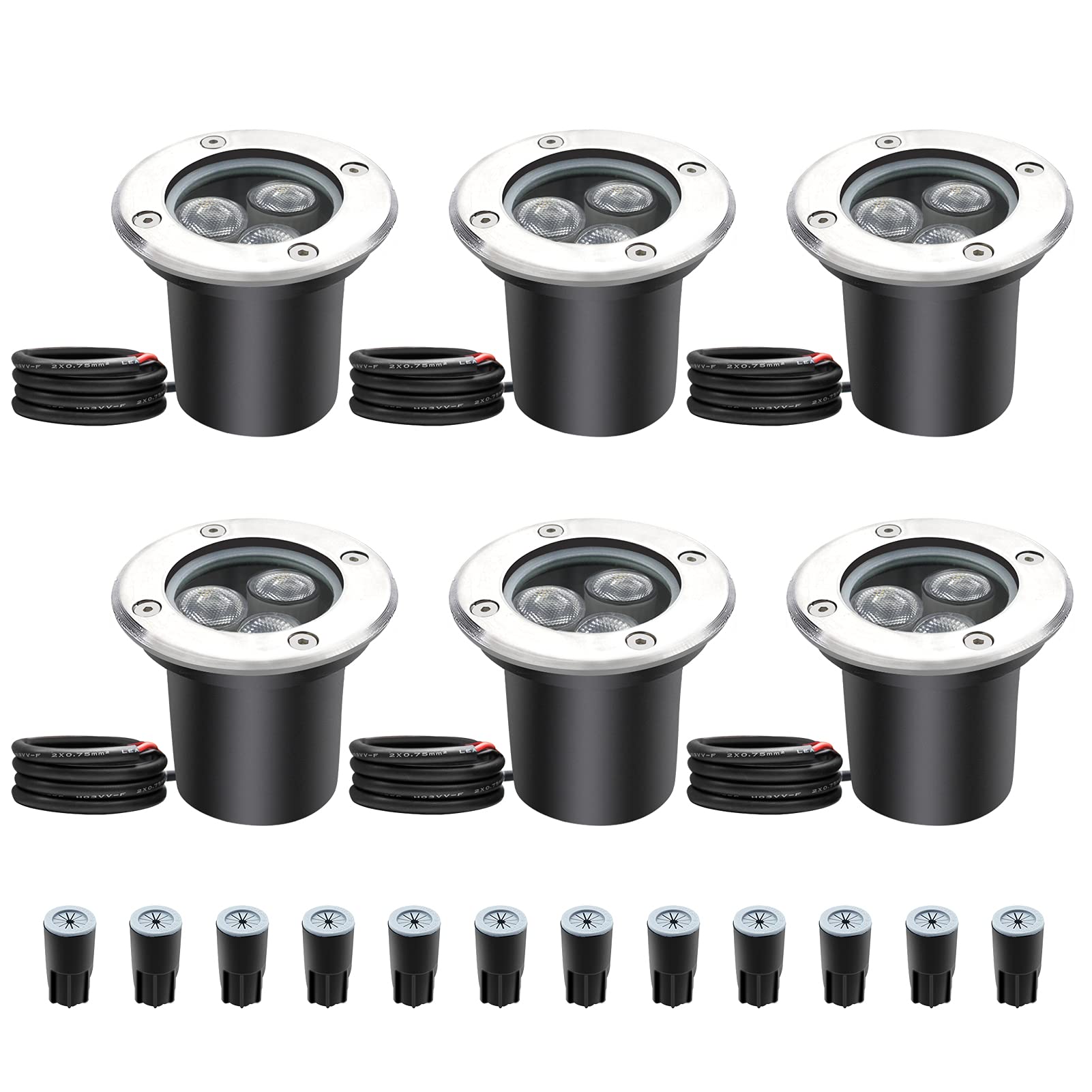Buy LED Inground Light 3W Warm White Well Lights IP67 Waterproof 