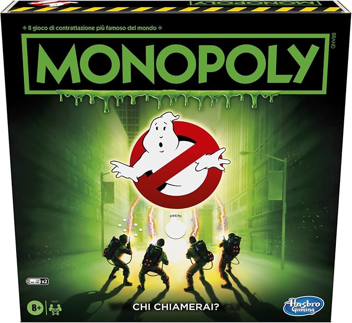 Monopoly ghostbusters edition; gioco da tavolo monopoly per bambini 8+ hasbro E9479