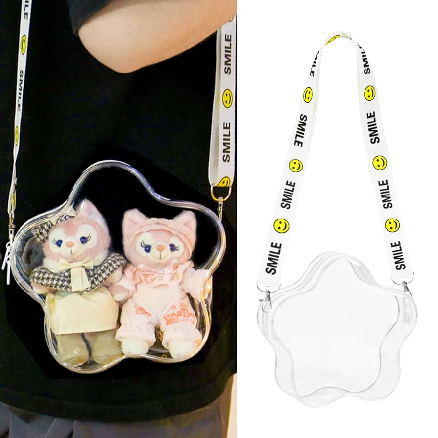 BIGBANG 透明バッグ　ぬいぐるみ バッジ　グッズ　T.O.P V.I seimeinoki ぬいぐるみ ポーチ 20cm 透明 バッグ 大きめ 収納