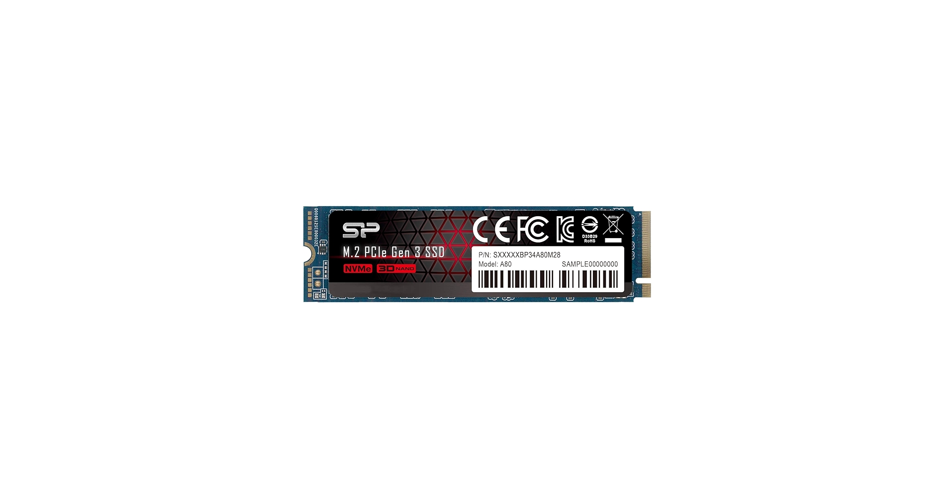 Silicon Power 512GB w/DRAM Cache NVMe M.2 PCIe Gen3x4 2280 R/W up to 3,400/2,300MB/s SSD (SU512GBP34A80M28AB) Silicon Power 512GB w/DRAM Cache NVMe M.2 PCIe Gen3x4 2280 R/W up to 3,400/2,300MB/s SSD (SU512GBP34A80M28AB)