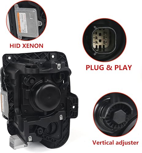 Miniatura 3 de Huray Conjunto de faros delanteros HIDXenon para Chevy Blazer 2019-2022 RH proyector para Chevrolet Blazer estilo OE con bombilla de repuesto para