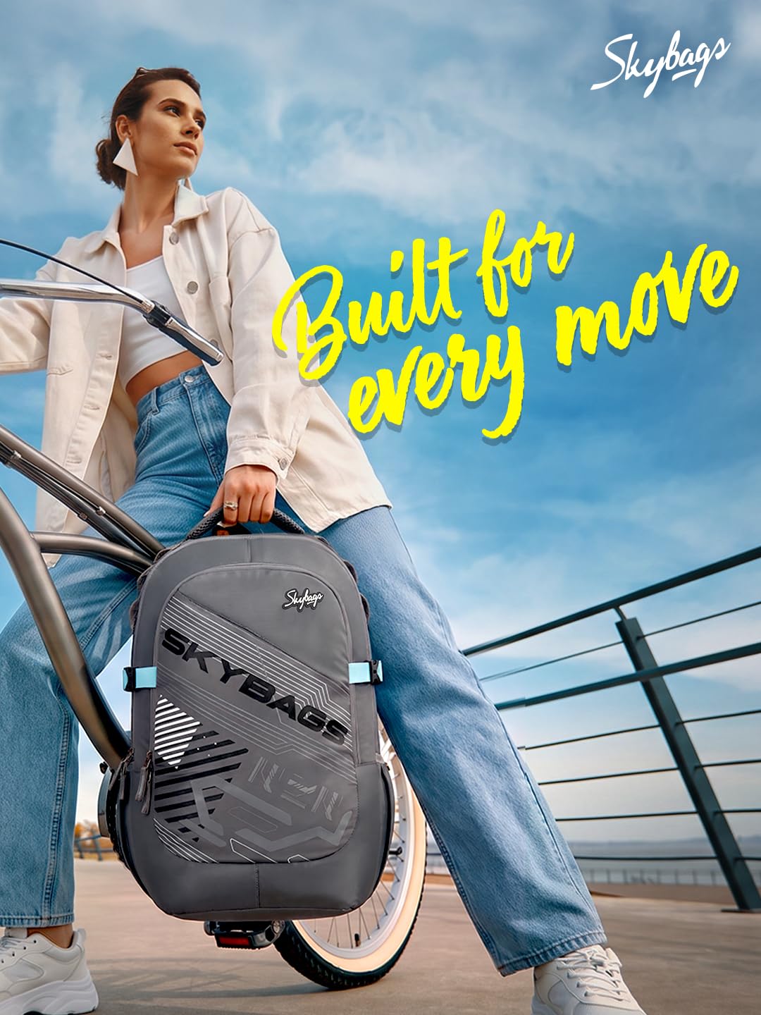 Skybags Quantum College Laptop Backpack for Men & Women | 34L Backpack with Rain Cover & Laptop Compartment | Office, College, School Backpack — Amazon image 2