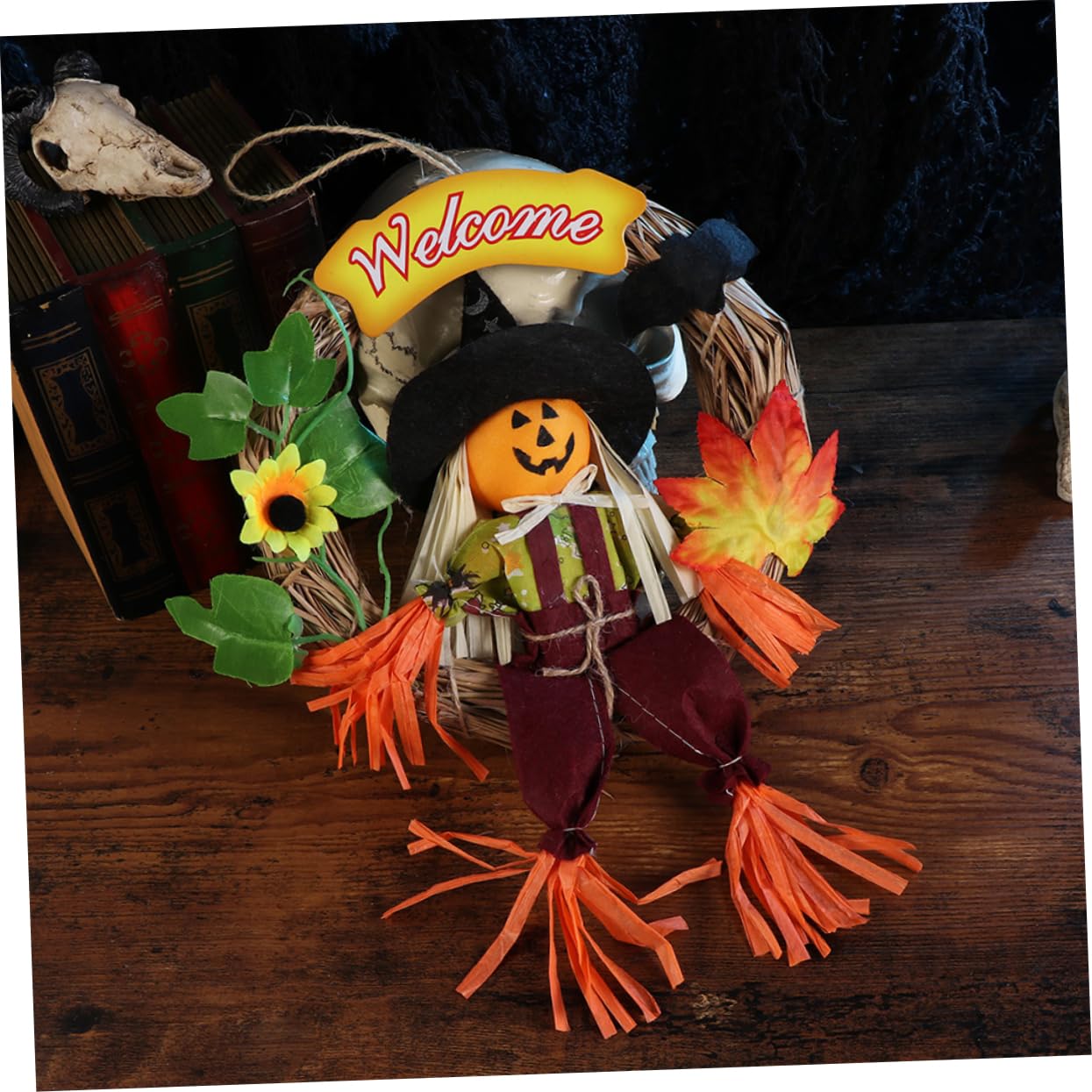 BESPORTBLE 2 Pcs Smiling Face Pendant Halloween Decorations Door Hanging Wall Hanging for Random Color