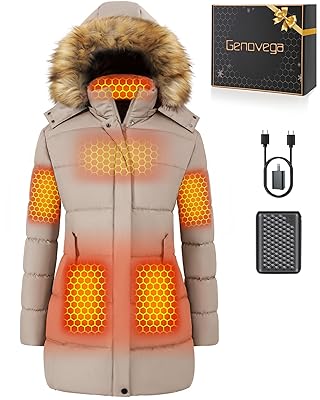 Graphene Women Heated Jacket 12V Fast Charge 18400mAh Large Capacity