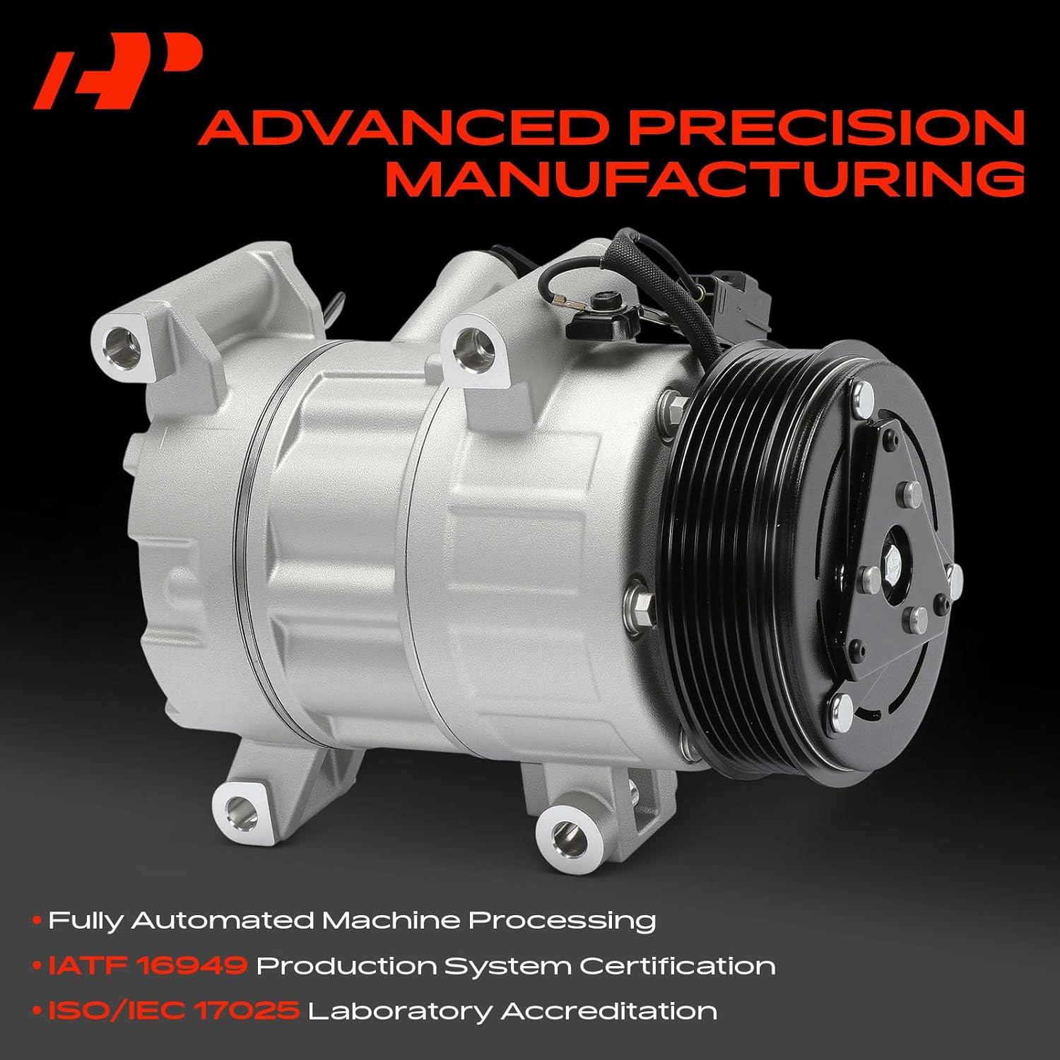 A-Premium Air Conditioner AC Compressor with Clutch Compatible with Mazda 3/3 Sport 2019-2022, CX-30 CX30 2020-2023, CX-50 2023