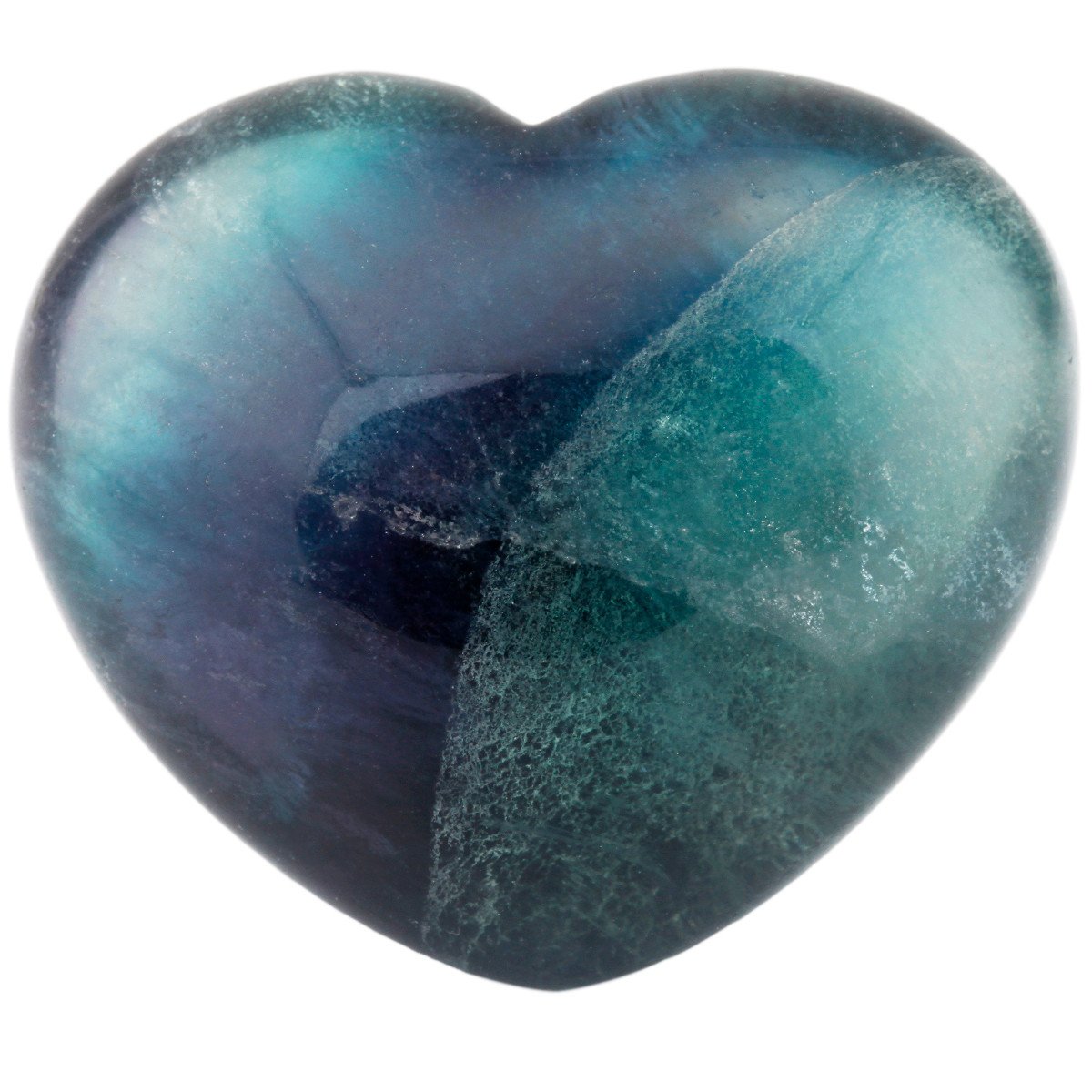 TUMBEELLUWA Healing Stones Carved Heart Puff Love Crystal Chakra Worry Reiki Pocket Palm Stone 1.5" 1.5" Purple PNHZQQ0061018