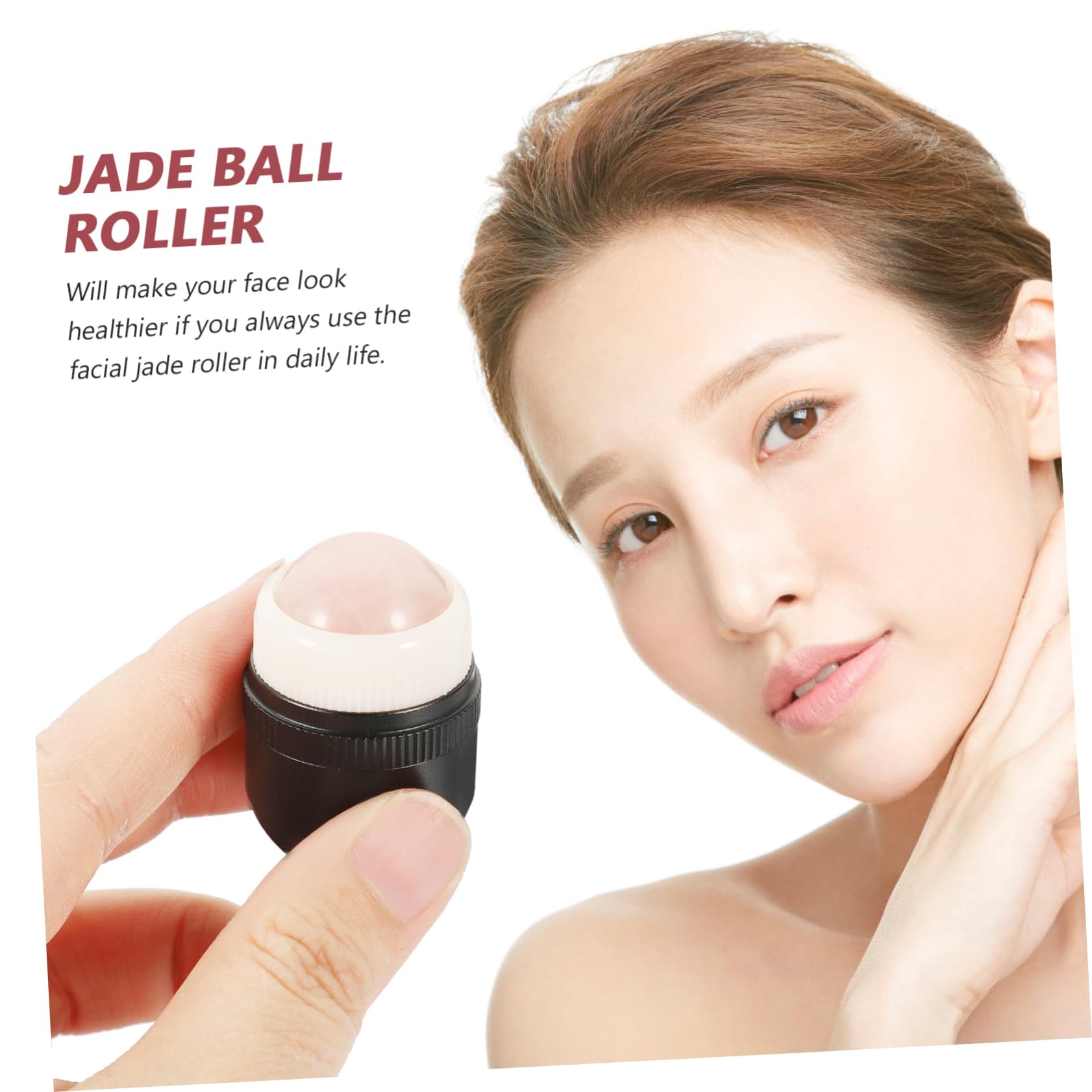 FRCOLOR 2 Juegos De Rodillos Faciales Portátiles De Jade: Herramienta Gua Sha Antienvejecimiento Accesorios Para El Cuidado De La Piel