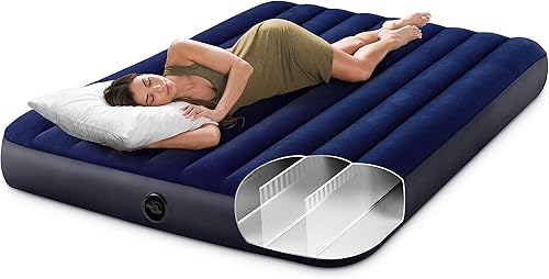 Vista 16 de Intex 64757E Dura-Beam Colchón de aire Downy estándar: Fiber-Tech - Tamaño individual - Altura de la cama de 10 pulgadas - Capacidad de peso de 300