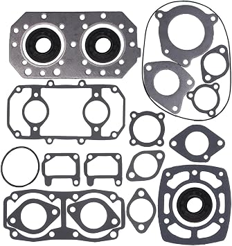 New Complete Full Engine Gasket Set Oil Seals for Kawasaki Jet Ski 550 550 SX JS550 Watercraft 1982-1989 Replace # 611103
