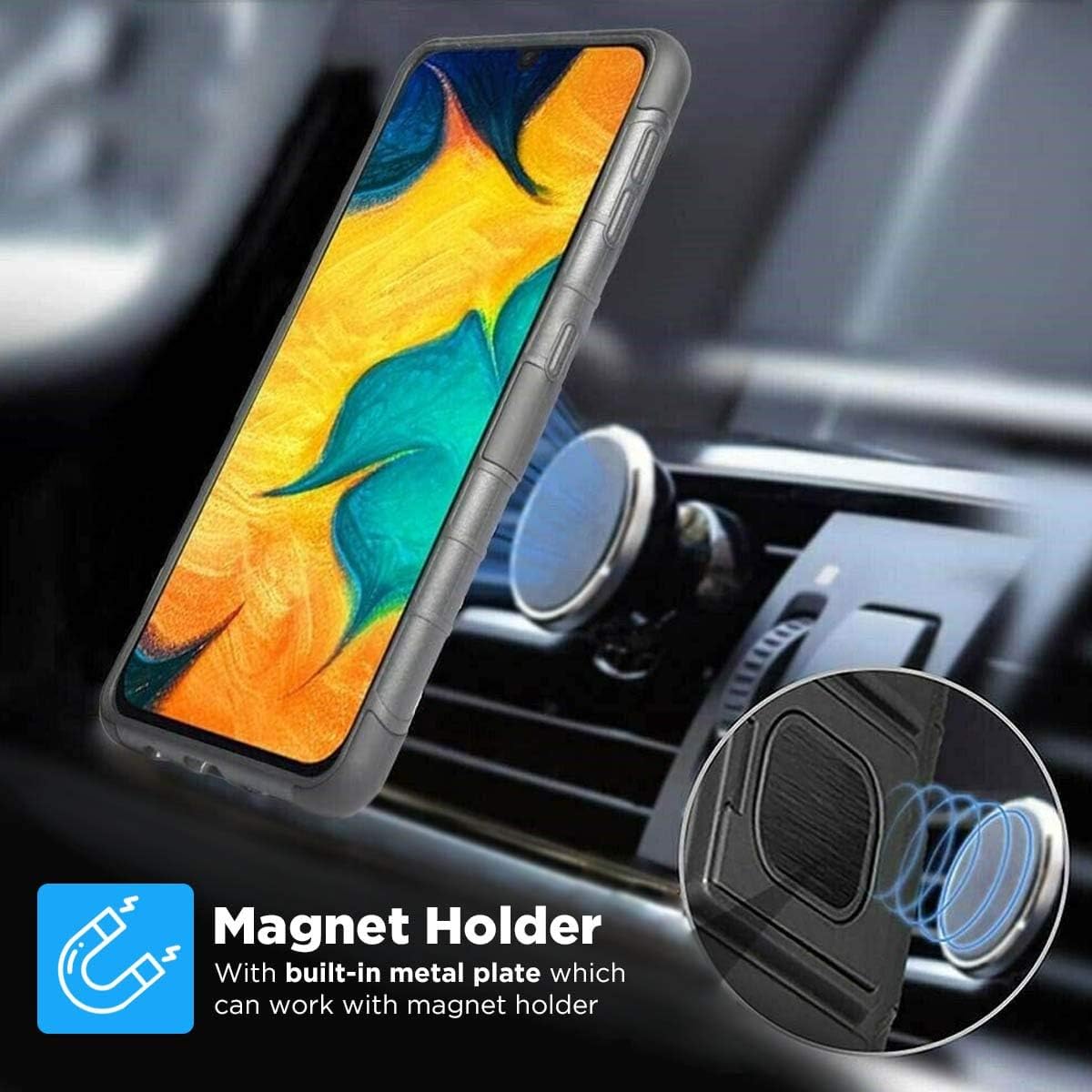 Rome Tech Dual Layer Case with Belt Clip for Moto G5 Plus - Protective Heavy Duty Holster Case with Kickstand Swivel for Motorola G5 Plus - Black