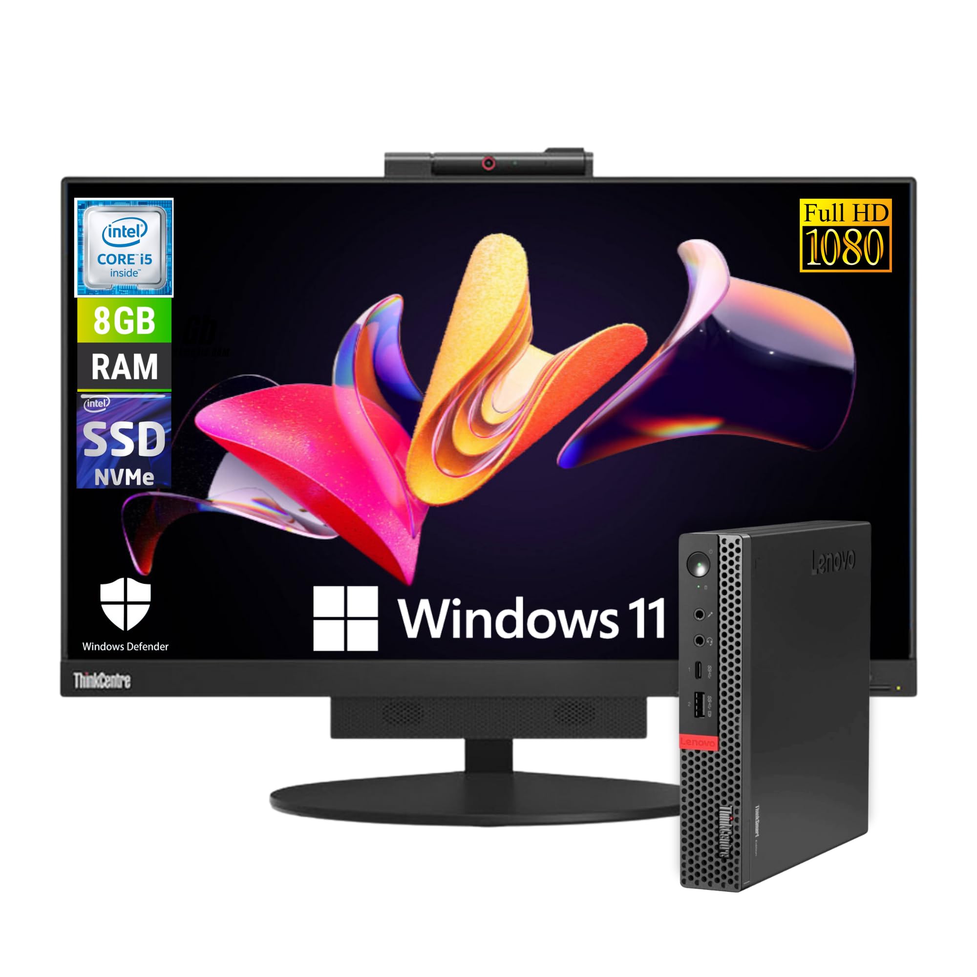 display all in one 22 inch fhd intel core i5 8 gb 256 ssd