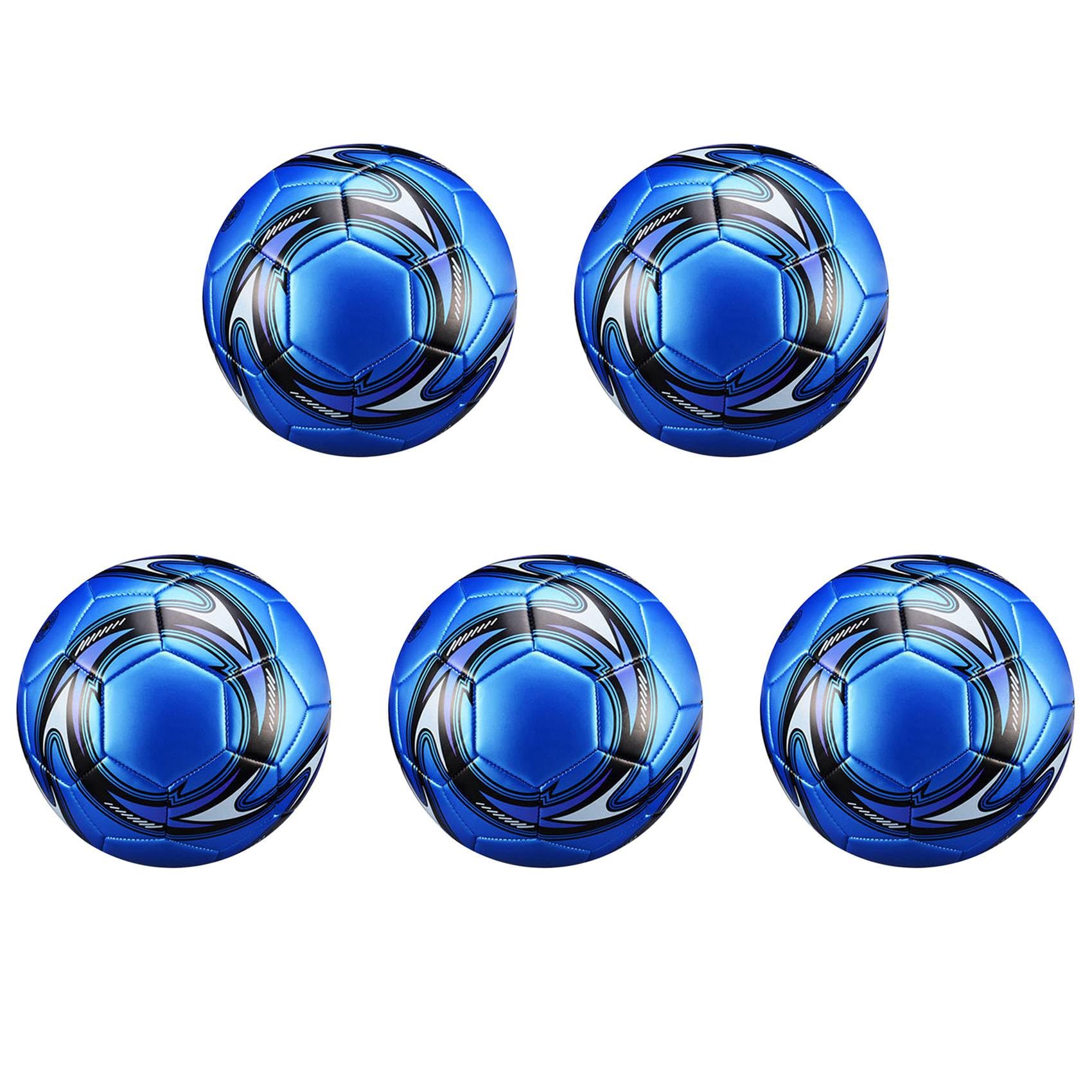 Pallone da calcio professionale, taglia 5, per allenamento e competizione, colore blu