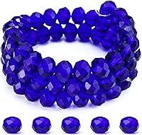 Vista 11 de Dowarm 300 cuentas Briolette de cristal de 0.236 pulgadas, con forma de diamante, multifacéticas, negras, para fabricación de joyas y manualidades