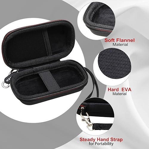 Miniatura 2 de LTGEM - Funda rígida para grabadora de voz digital activada por voz, bolsa de almacenamiento protectora de viaje (interior 4.1 x 2.1 x 1.2 pulgadas,