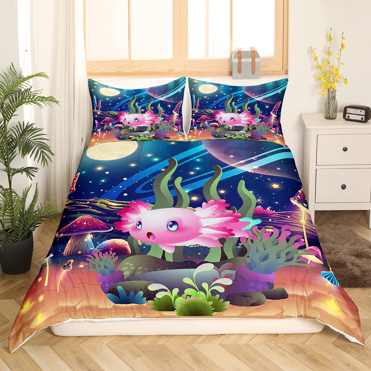 Castle Fairy Juego De Edredón De Ancla Blanca Taaño Queen Con Teática, image size:1200x1200