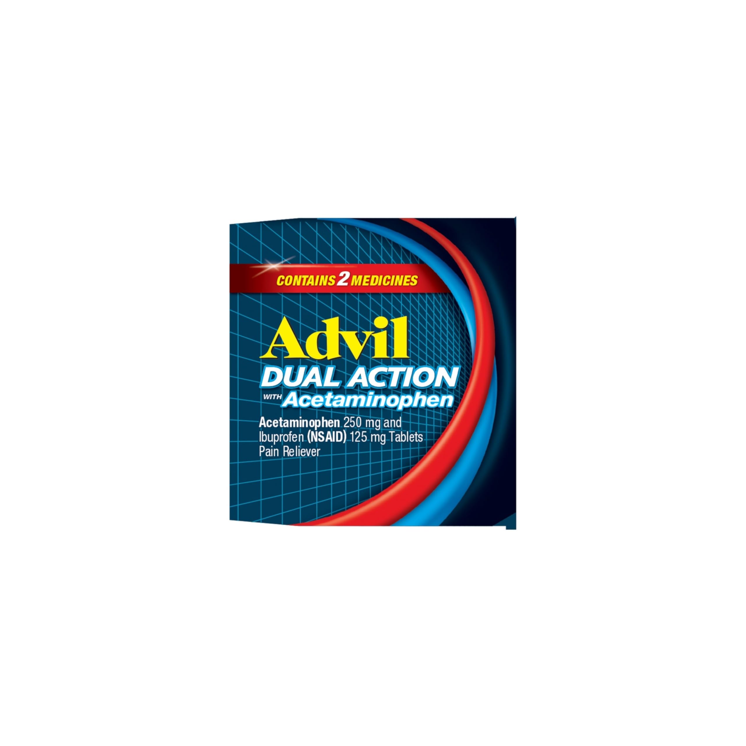 ​​Advil Dual Action Coated Caplets with Acetaminophen - 216 Count​ — Amazon image 18