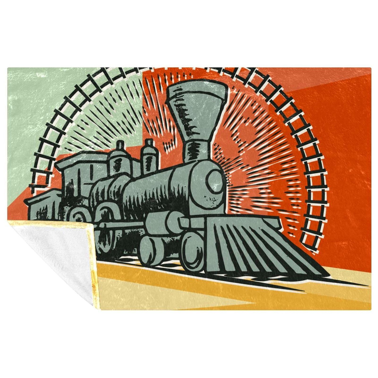 Couverture chaude locomotive pour éliminer le froid sur votre canapé