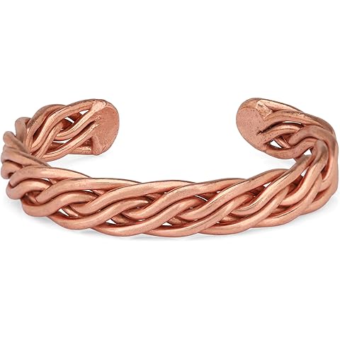 Handmade Elegant Copper Bracelet for Women and Men-Pure Copper Bracelet for Pain Re...