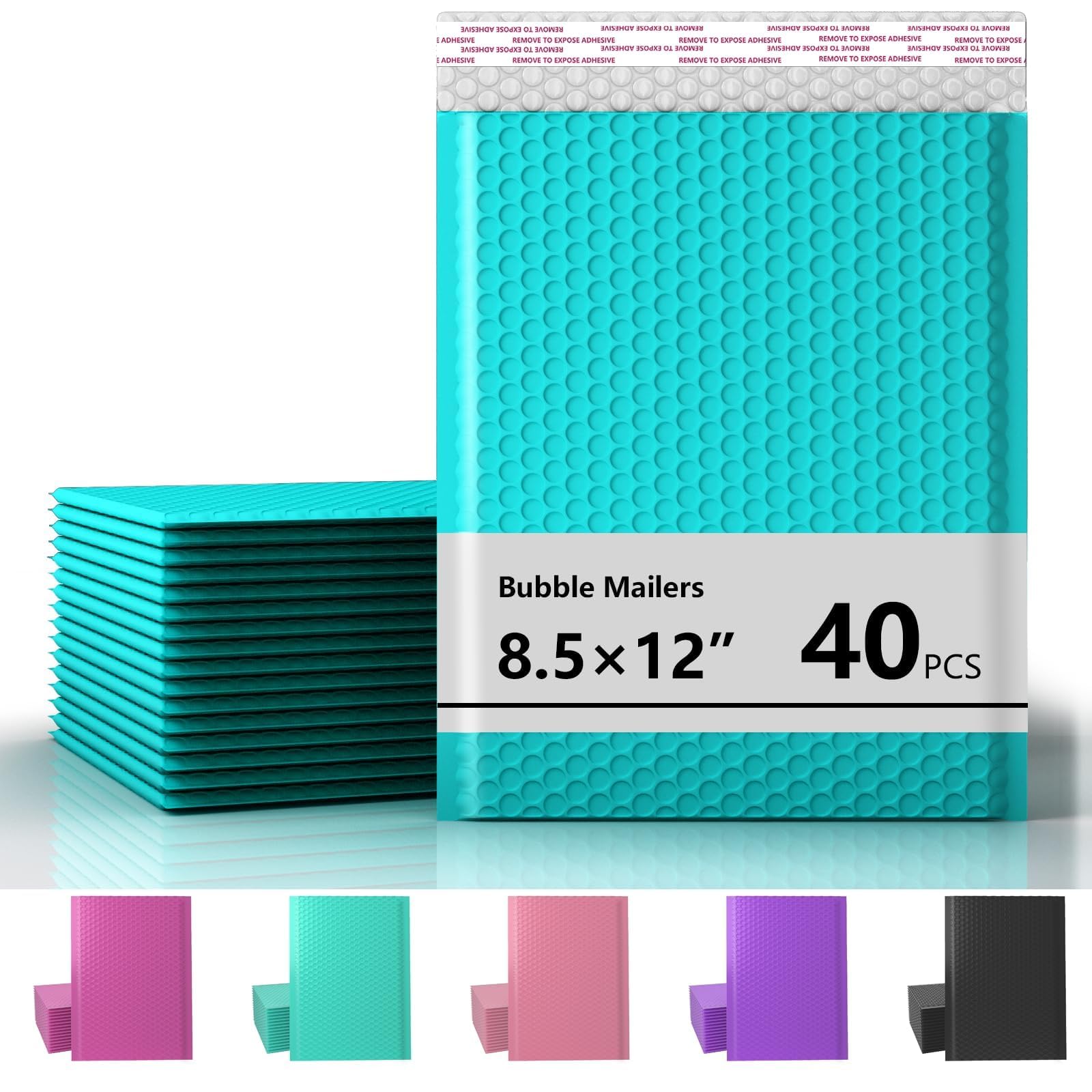 oceanite 8.5 x 11 Inch Bubble Mailer 40 Pack Minty Blue