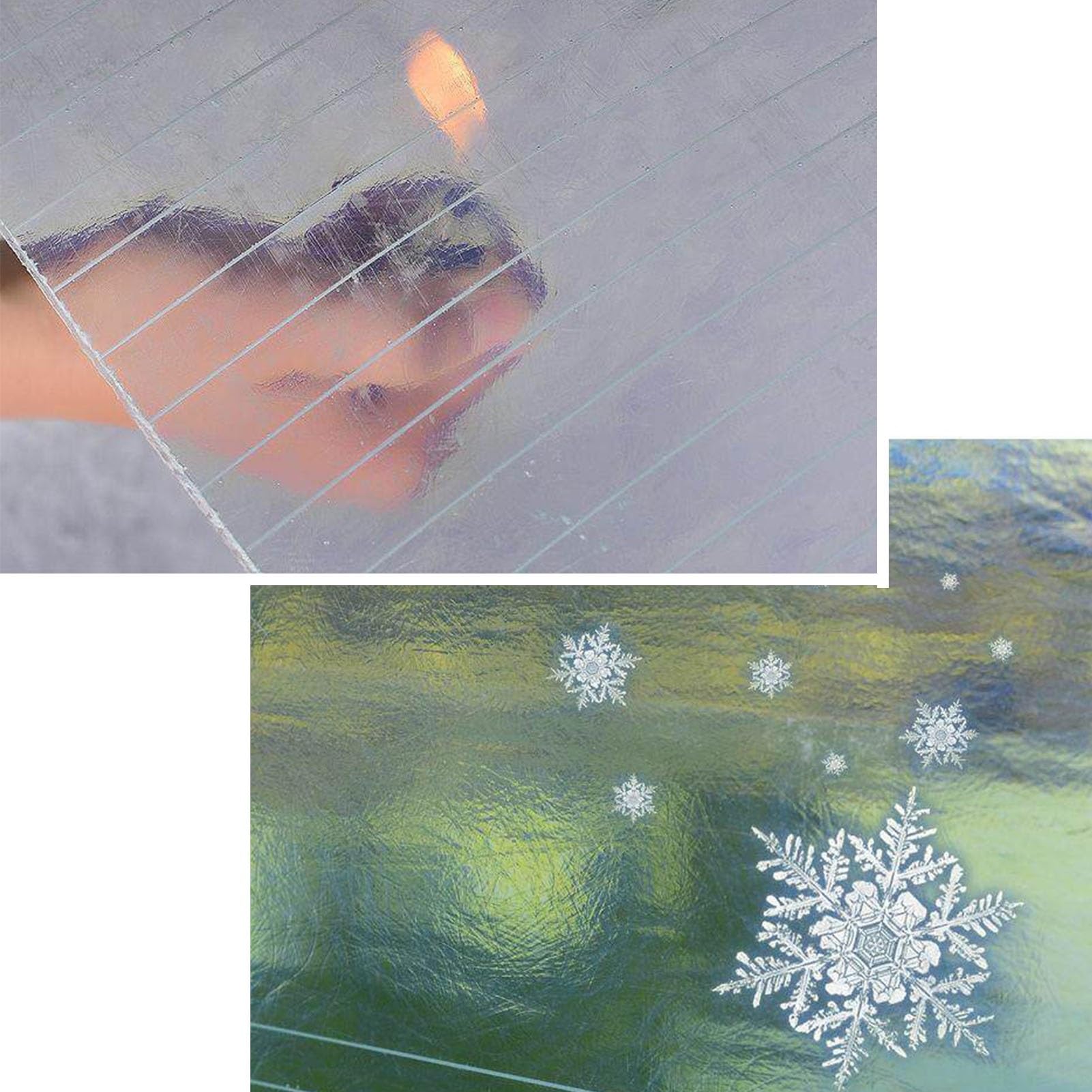 Bache pour serre de jardin Feuille de plaque polycarbonate transparente de 0,8 mm panneau de toit isolé pare-soleil et imperméable, rouleau en plastique pour cult