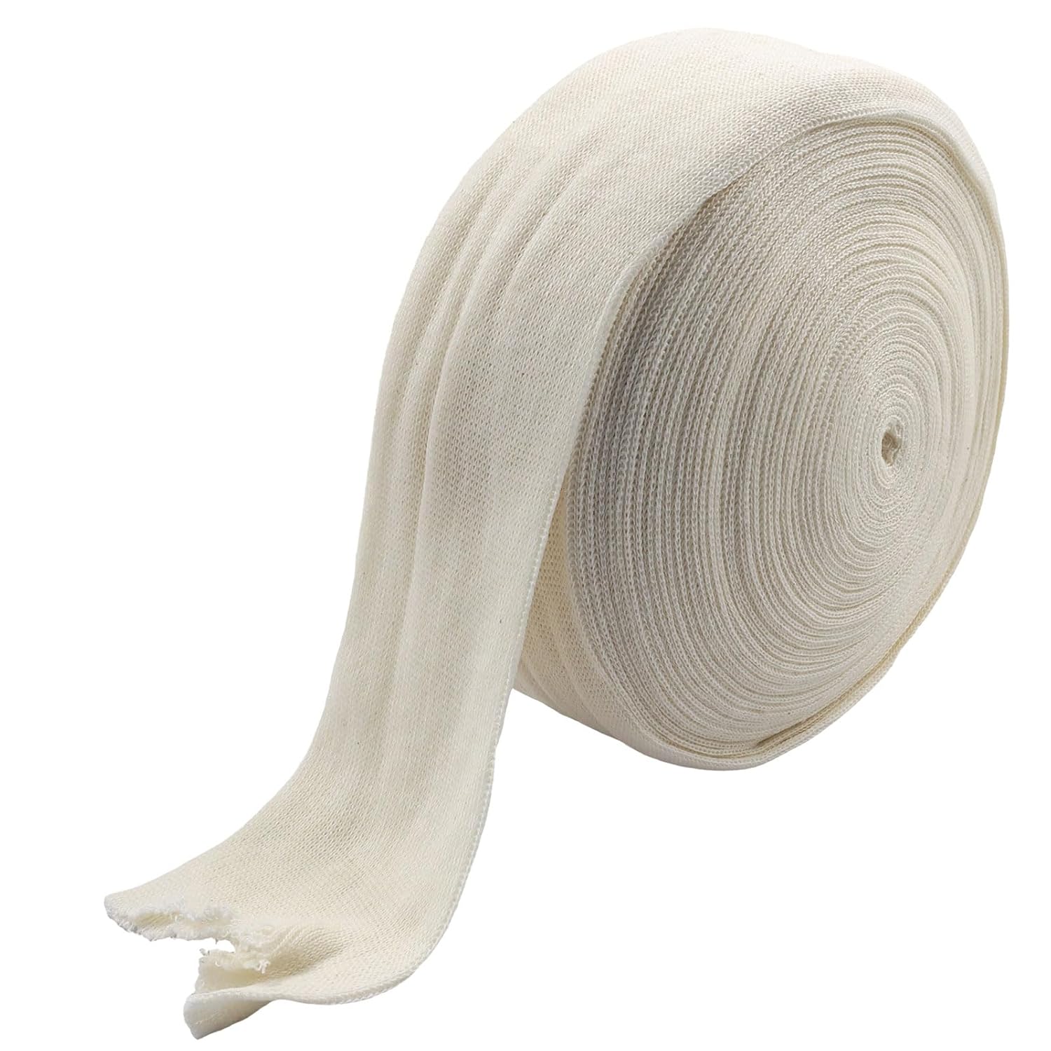 1 Roll 2 Inch x 11 Yard Cotton Stockinette, Elasticated Arm Stocking Reusable Bandage Compression Sleeve, Sweat Absorbent Tubing for Comfort Wear/Active Individuals