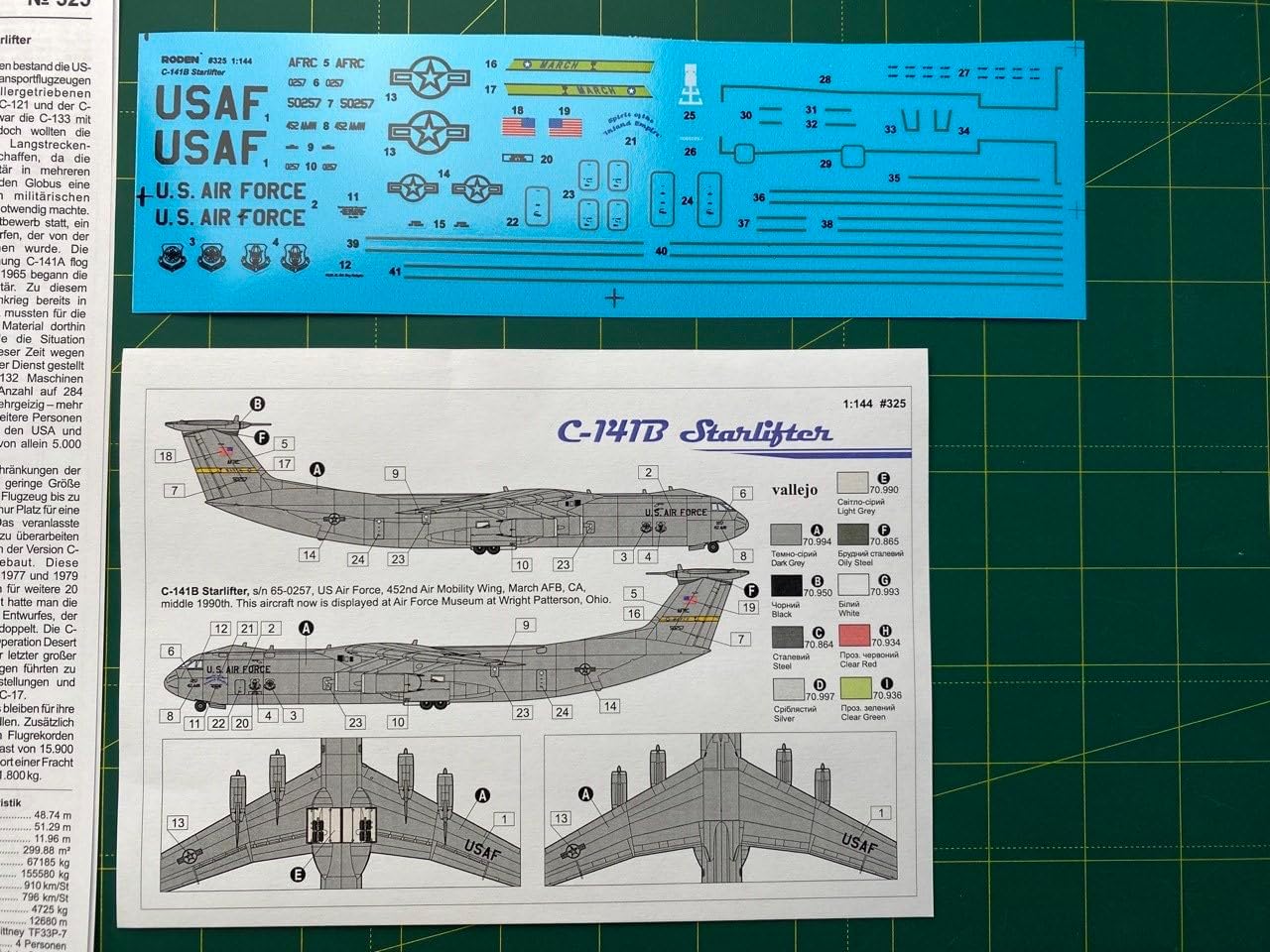 Roden 325 – Model Kit Lockheed C-141B Starlifter