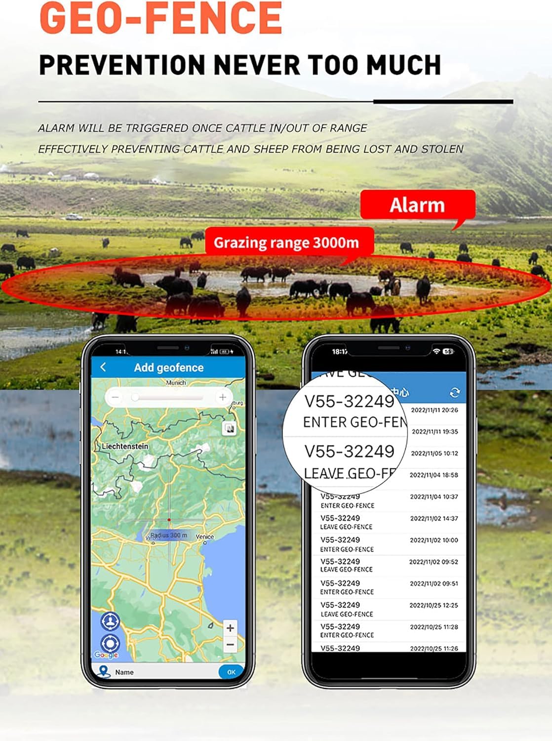 4G Animal Tracker, mini solarny lokalizator GPS o pojemności baterii 30000 mAh, pozycjonowanie w czasie rzeczywistym, funkcja wirtualnego ogrodzenia i trajektorii historycznej, dla bydła/owiec/konia