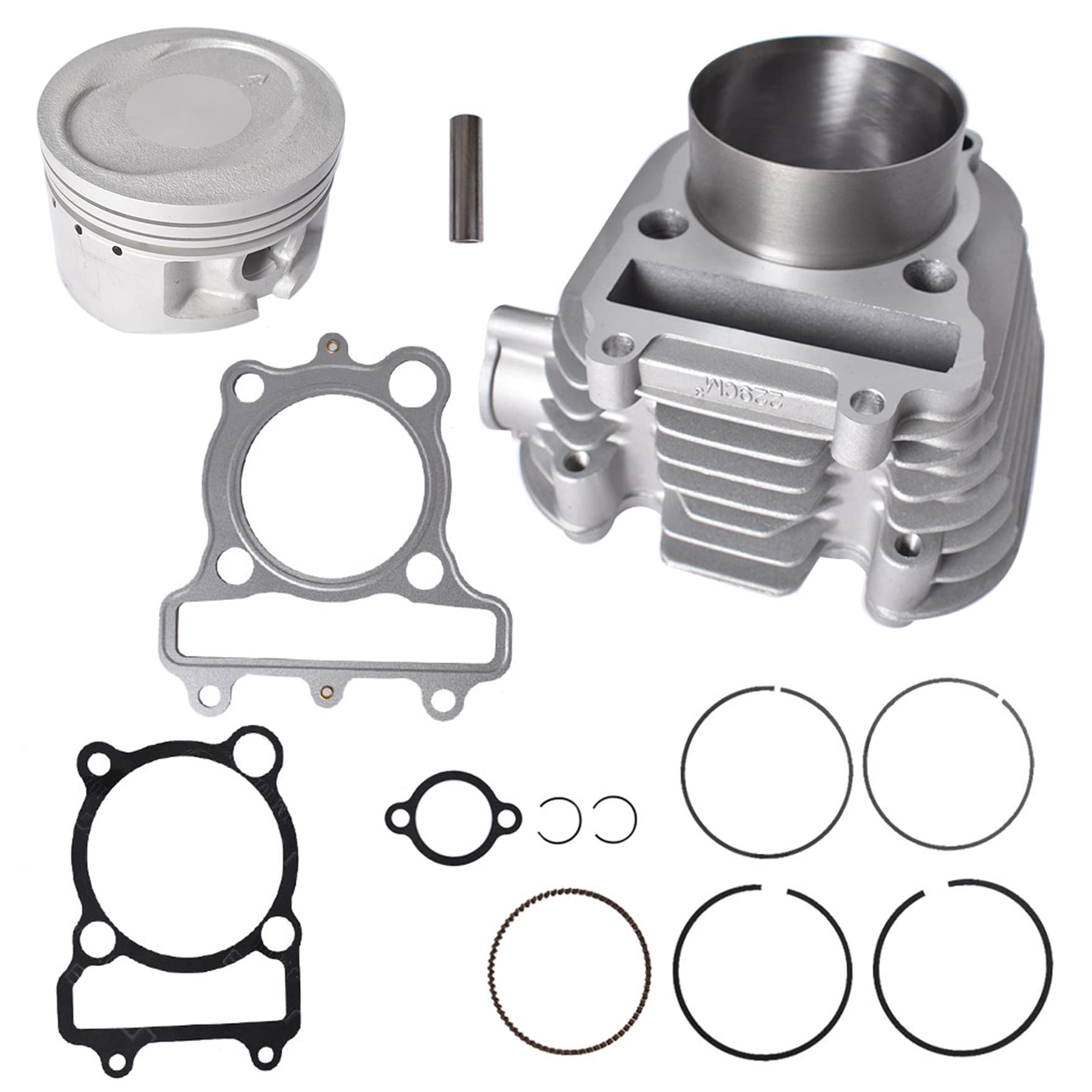 waltyotur Kit di ricambio per guarnizioni testa pistone cilindro per Yamaha Timberwolf 250 YFB250 YFB250FW 4x4 1992-2000