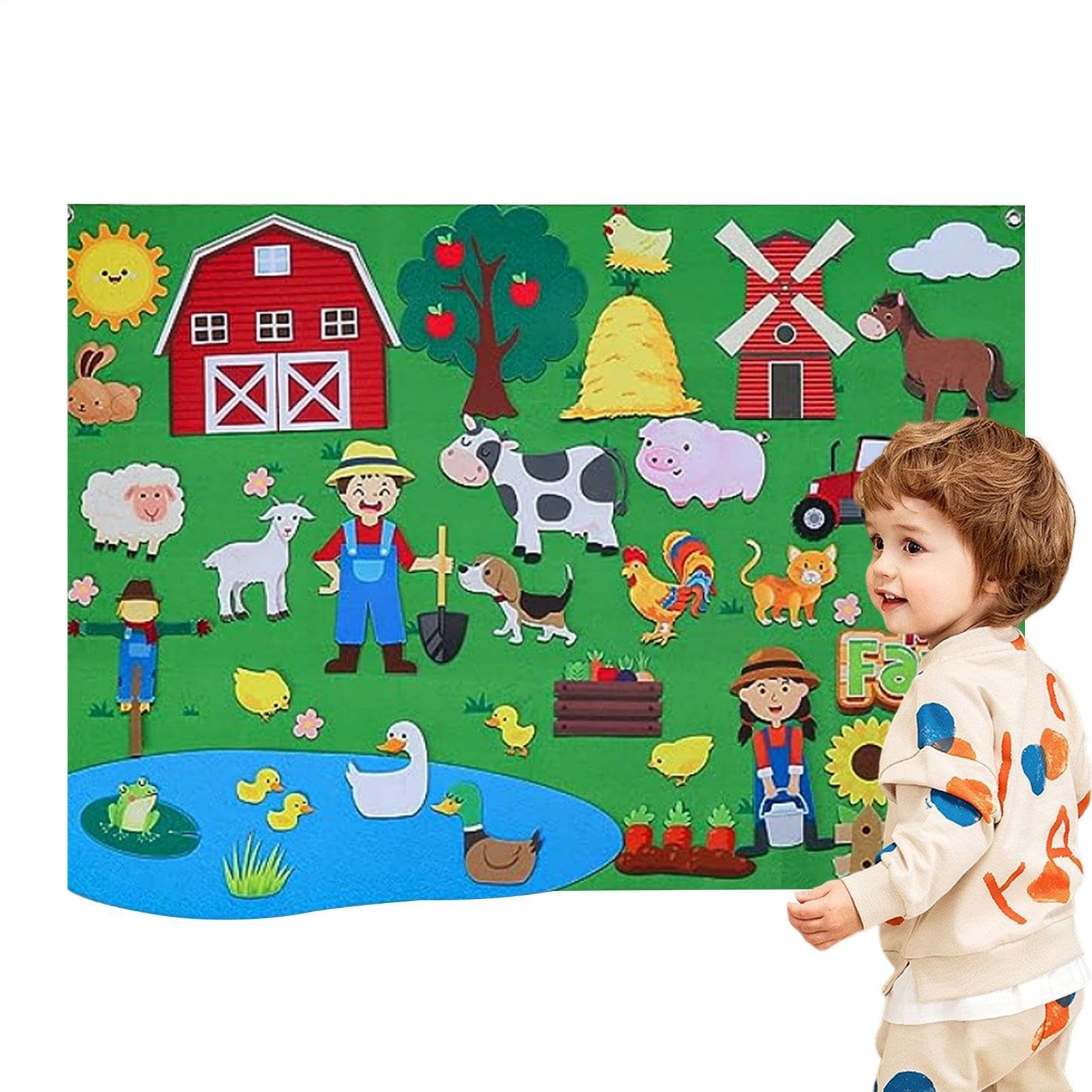 Zahoken Felt Board Stories Farm Animals Domestic Animals Fuzzy Felt