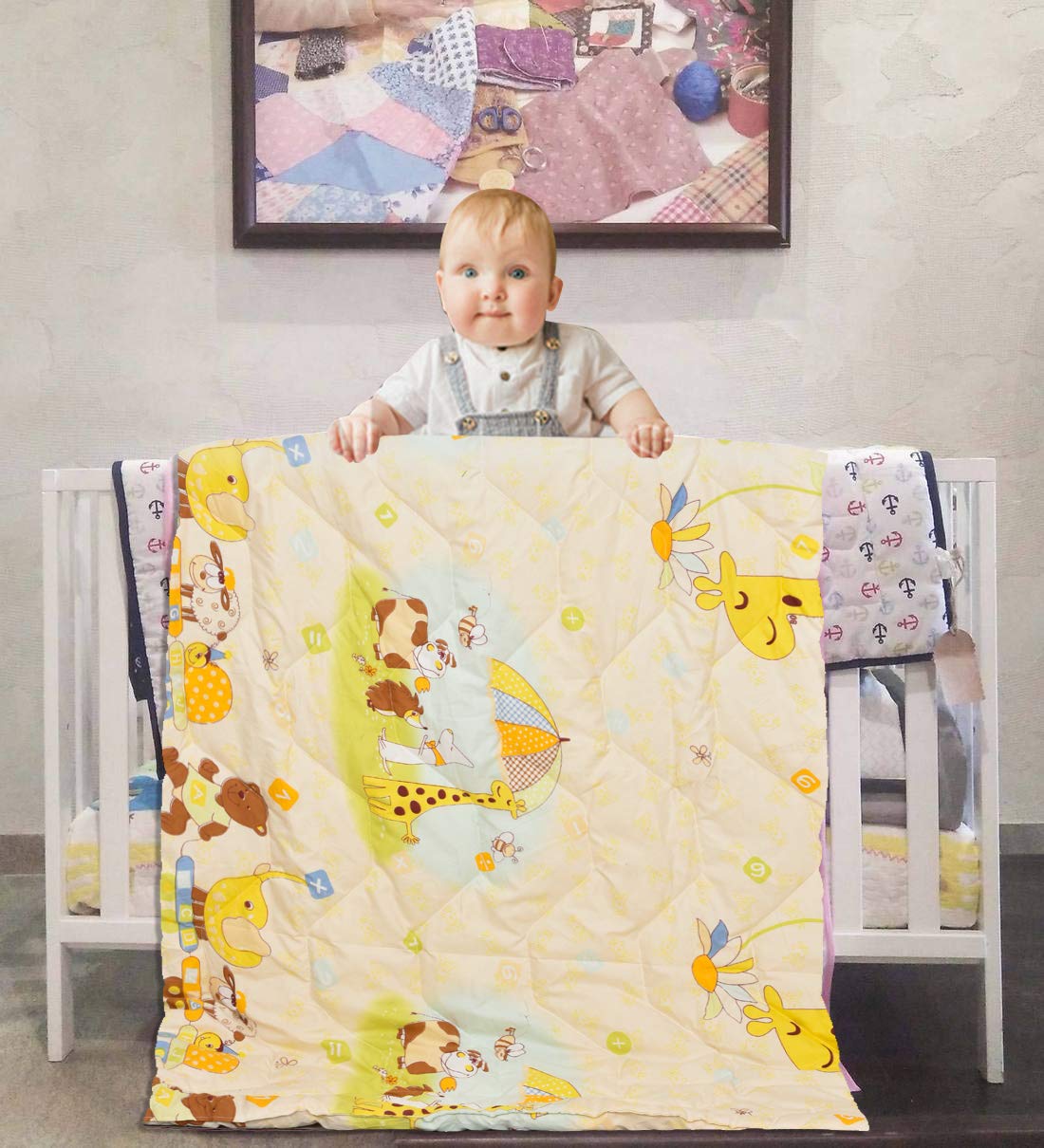 COZY FURNISH Reversible Kids Comforter Blanket Quilt | Super Soft, All-Season | 150 GSM | 0-8 Years | 60x45 Inches for Kids | Summer & Winter Blanket for Kid Boys & Girls-image-40