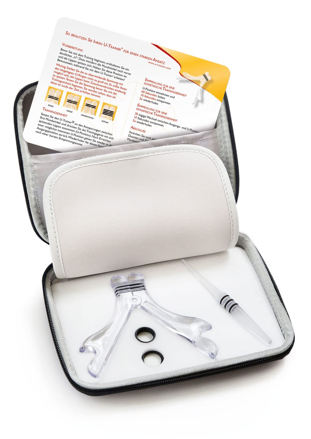 für Blechbläser (Ansatztrainer, ergonomisch, abwaschbares und hautfreundliches Material)