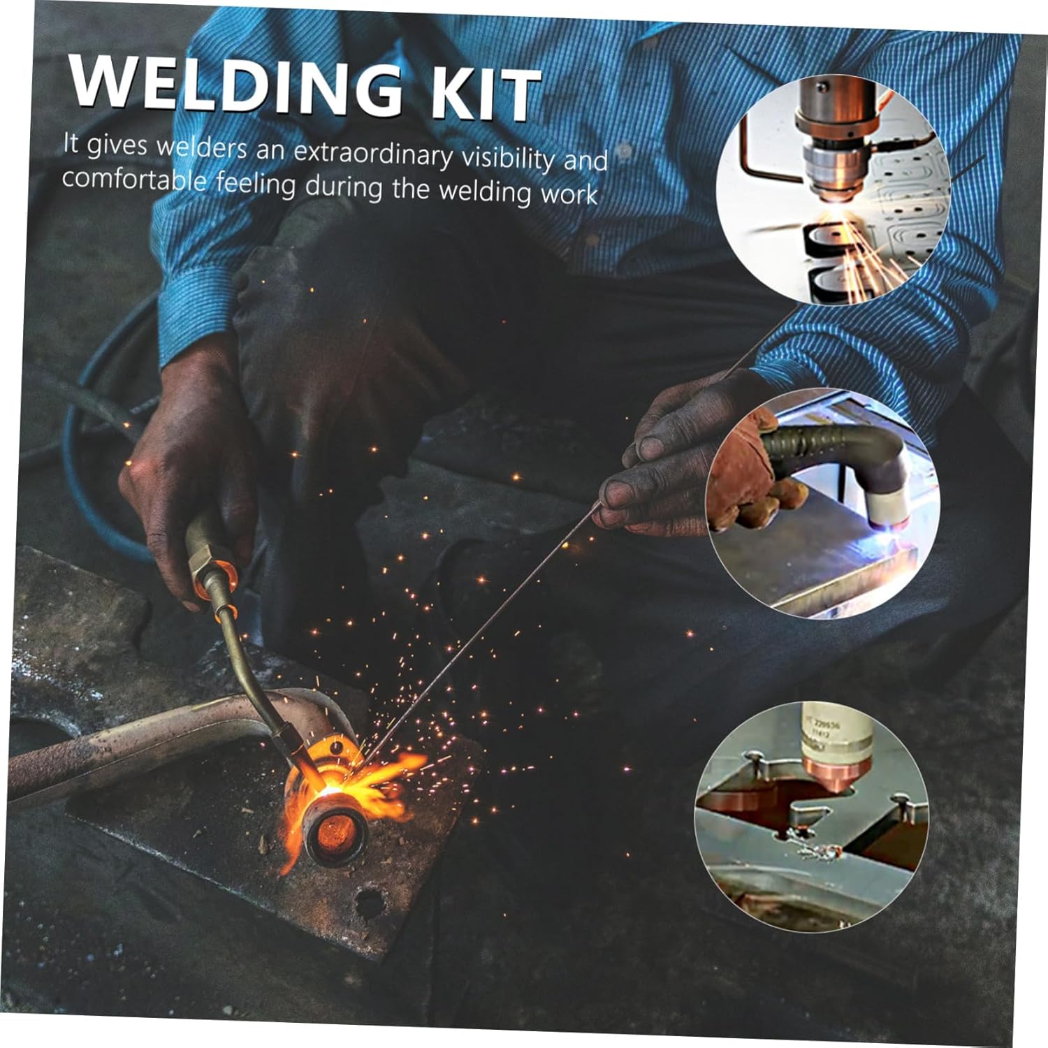 Argon Arc Welding Gun Accessories Set Nozzle Clips Torch Parts Made of Ceramic