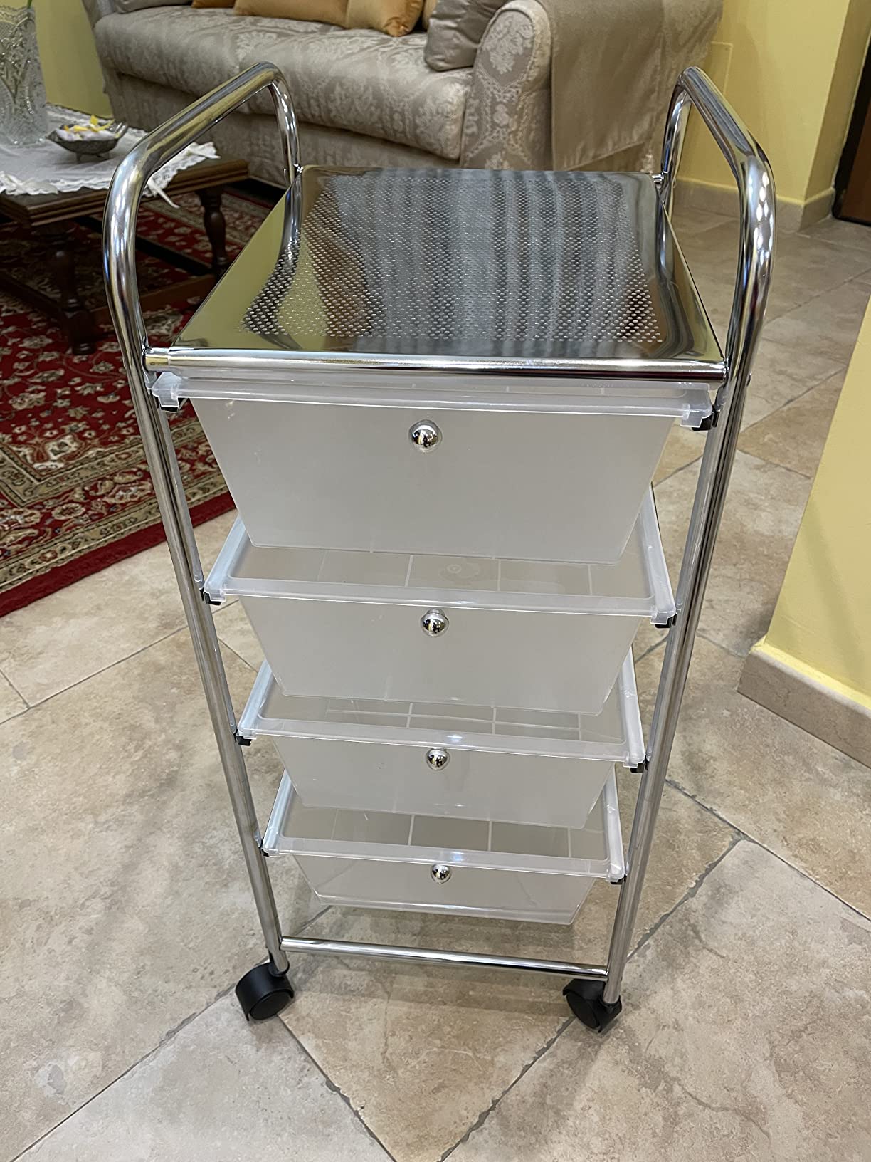 Carrello Multiuso Con 12 Cassetti - Mobile Con Ruote Per Bagno, Casa O Ufficio - Foto 6