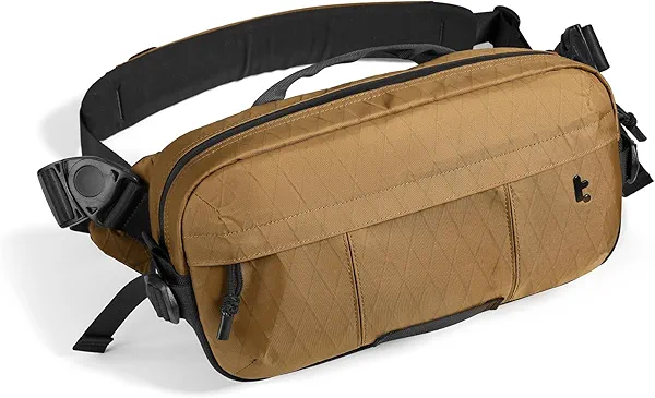 tomtoc 5.5L X-Pac Sling Bag for Nintendo Switch 2, Heavy Duty Crossbody Bag for Men, Water-resistant Carry Chest Daypack Travel Shoulder Pack for Steam Deck OLED, ROG Ally X, iPad mini, Tactical