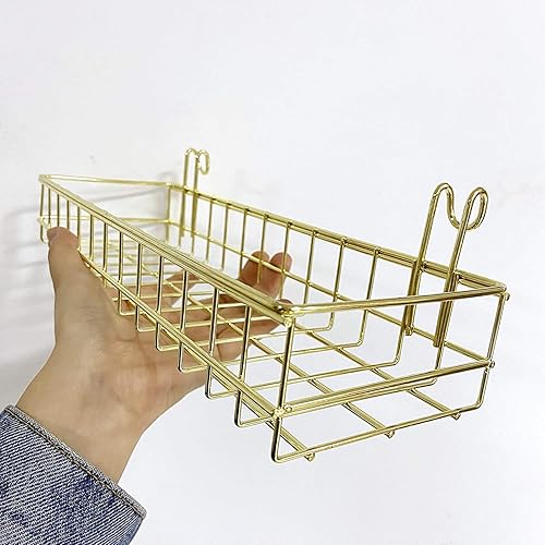 Miniatura 4 de Estantes de pared con ganchos, estantería, estante de exhibición para panel de rejilla de pared, organizador de montaje en pared y estante de