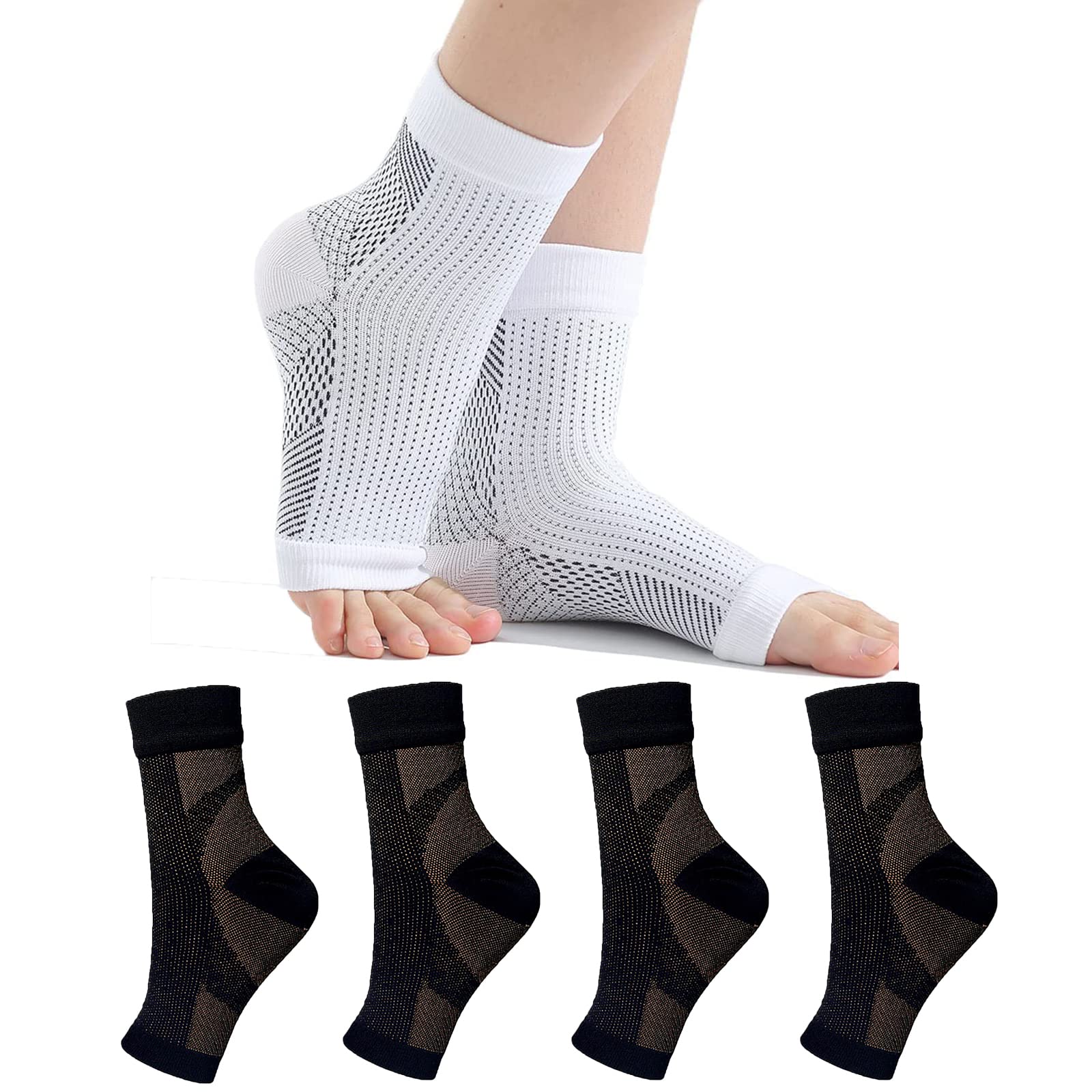 Soothe Socks for Neuropathy Pain Relief At Bedtime, Soothe Socks for Neuropathy Pain, Compression Socks Plantar Fasciitis, Support Ankle Socks for Women Men,sock Soothers Pain Relief From Plantar