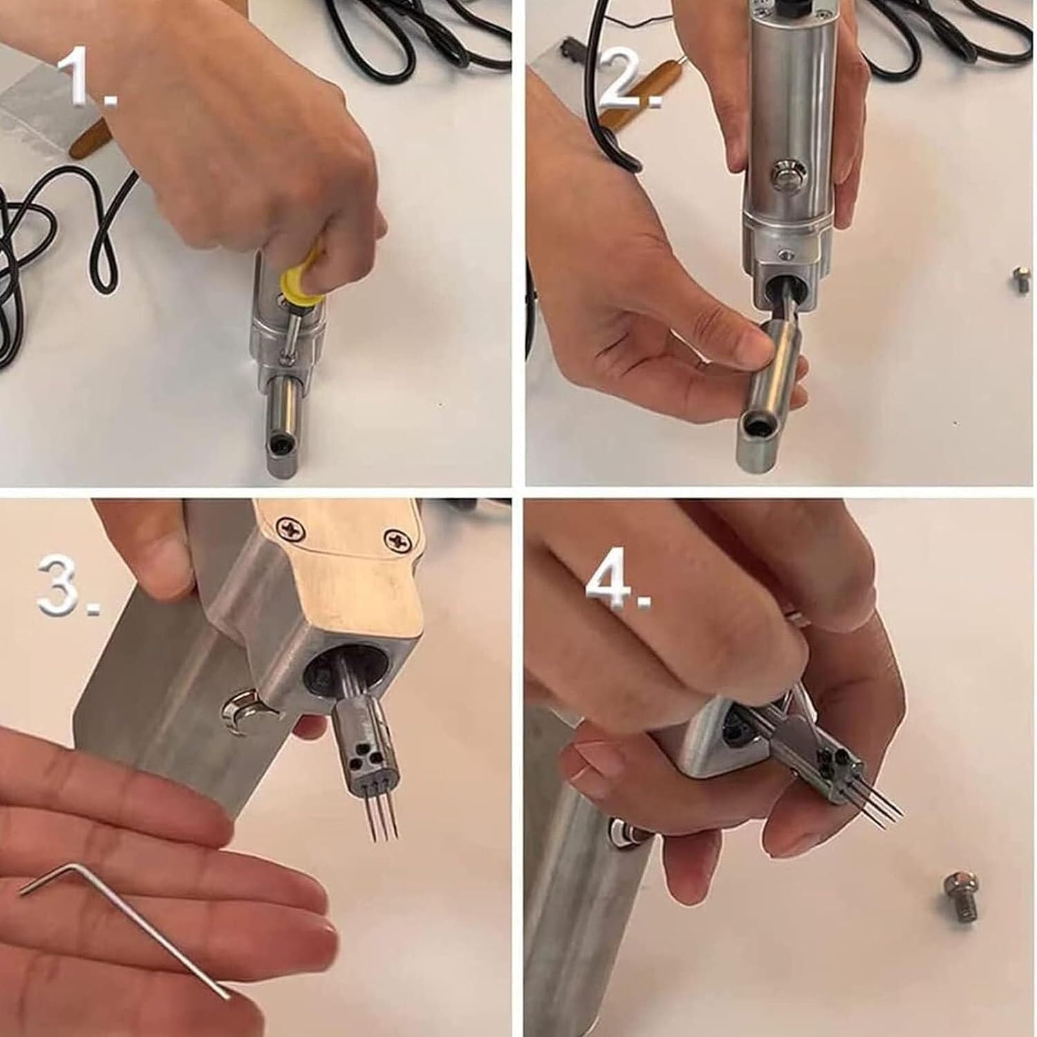 EPANO LXXW Máquina de rastas Máquina eléctrica for rastas, máquina for Hacer Trenzas de Ganchillo con rastas de Mano con 20 Agujas de Ganchillo automáticas para Trenzas Sintéticas/Reparadoras