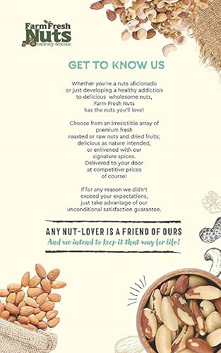 Miniatura 5 de Nueces mixtas de lujo crudas naturales sin sal (sin cáscara)  Compara con almendras orgánicas, nueces, anacardos, avellanas y nueces de Farm Fresh