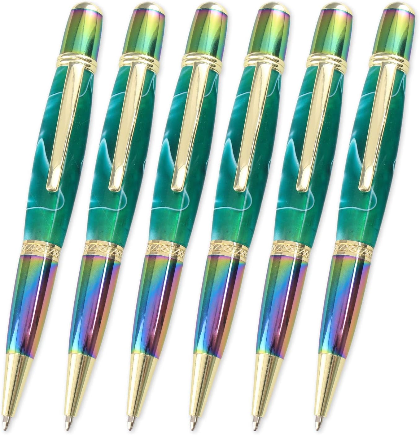 Legacy Woodturning, Viceroy Pen Kit - Gold and Tie Dye, 6 Pack