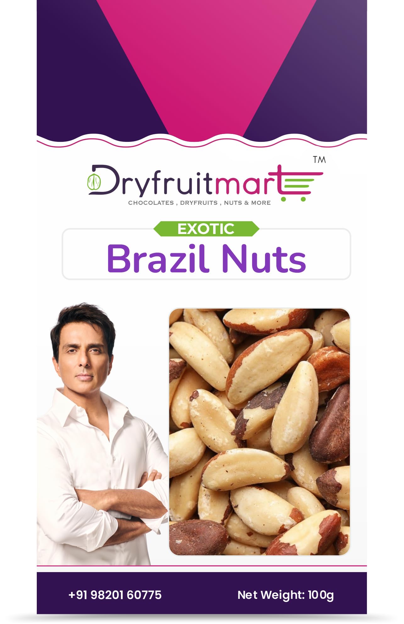 Dryfruit Mart Brazil Nuts, 100g